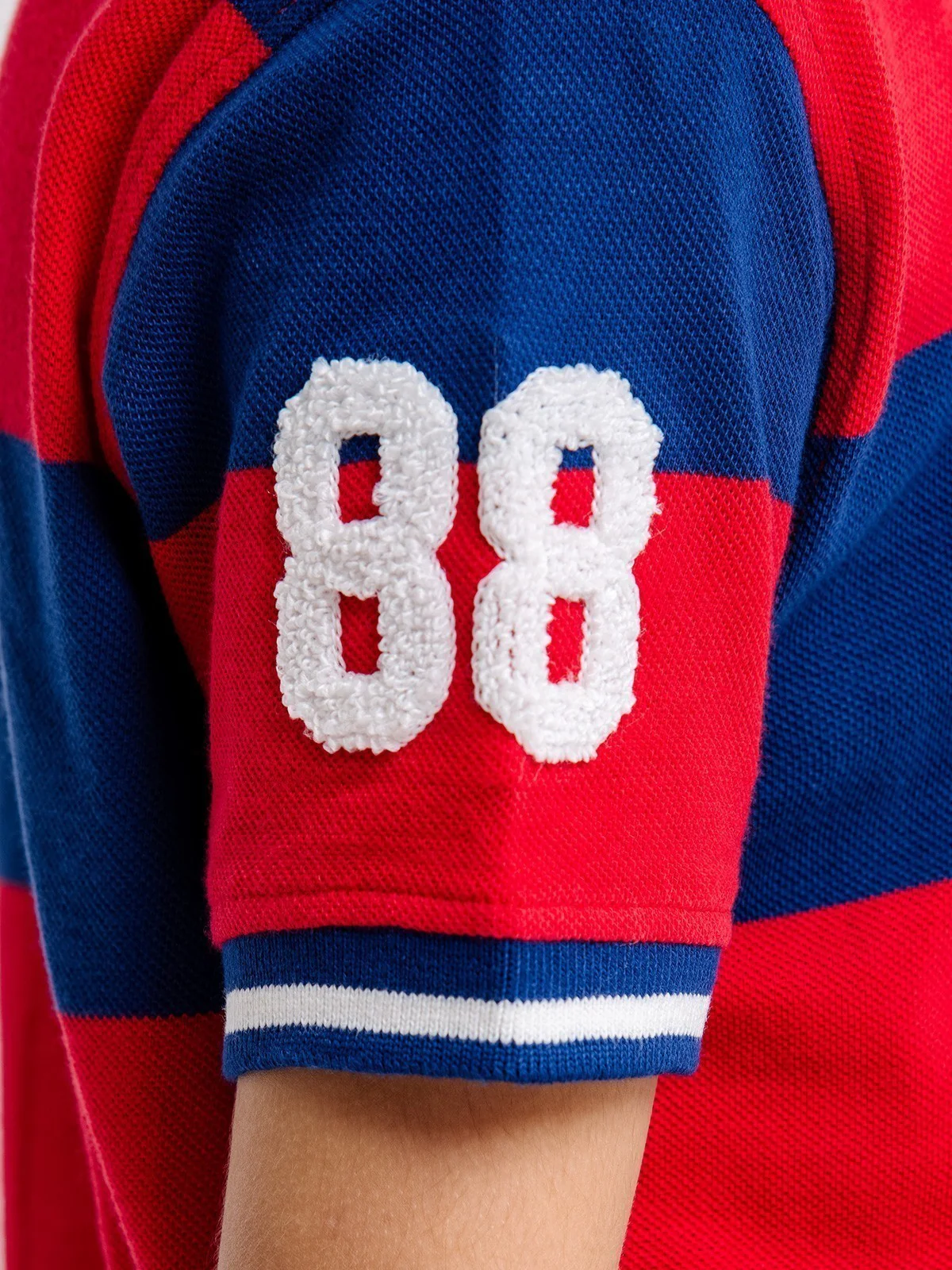 Boy's Red & Blue Polo Shirt - EBTPS23-001 - Image 5