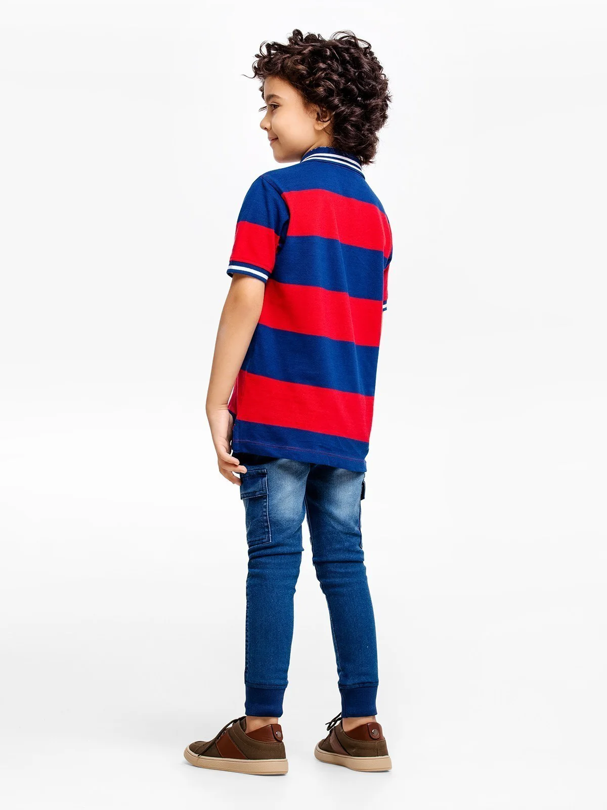 Boy's Red & Blue Polo Shirt - EBTPS23-001 - Image 6