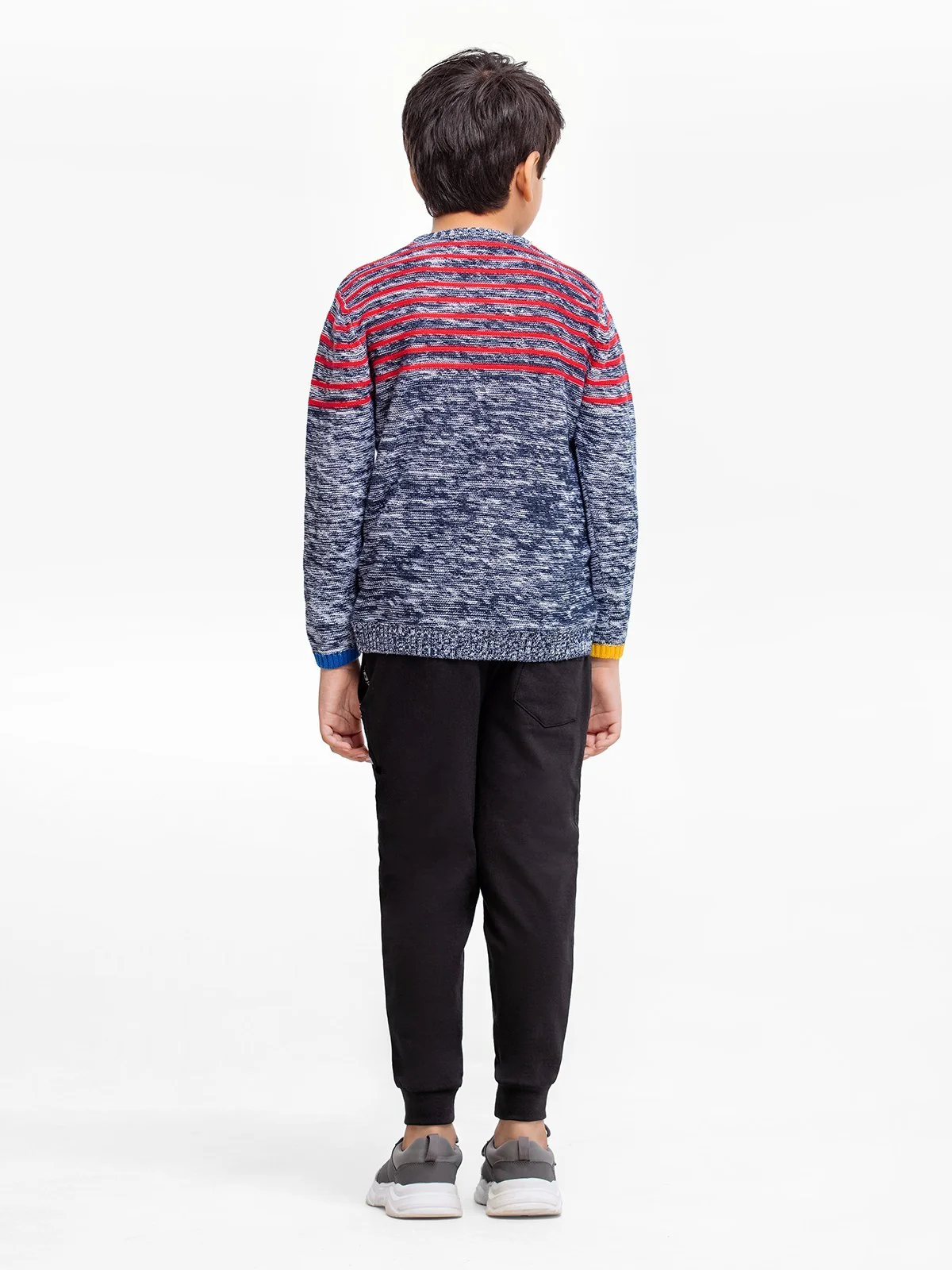 Boy's Red & Navy Sweater - EBTSWT22-008 - Image 5