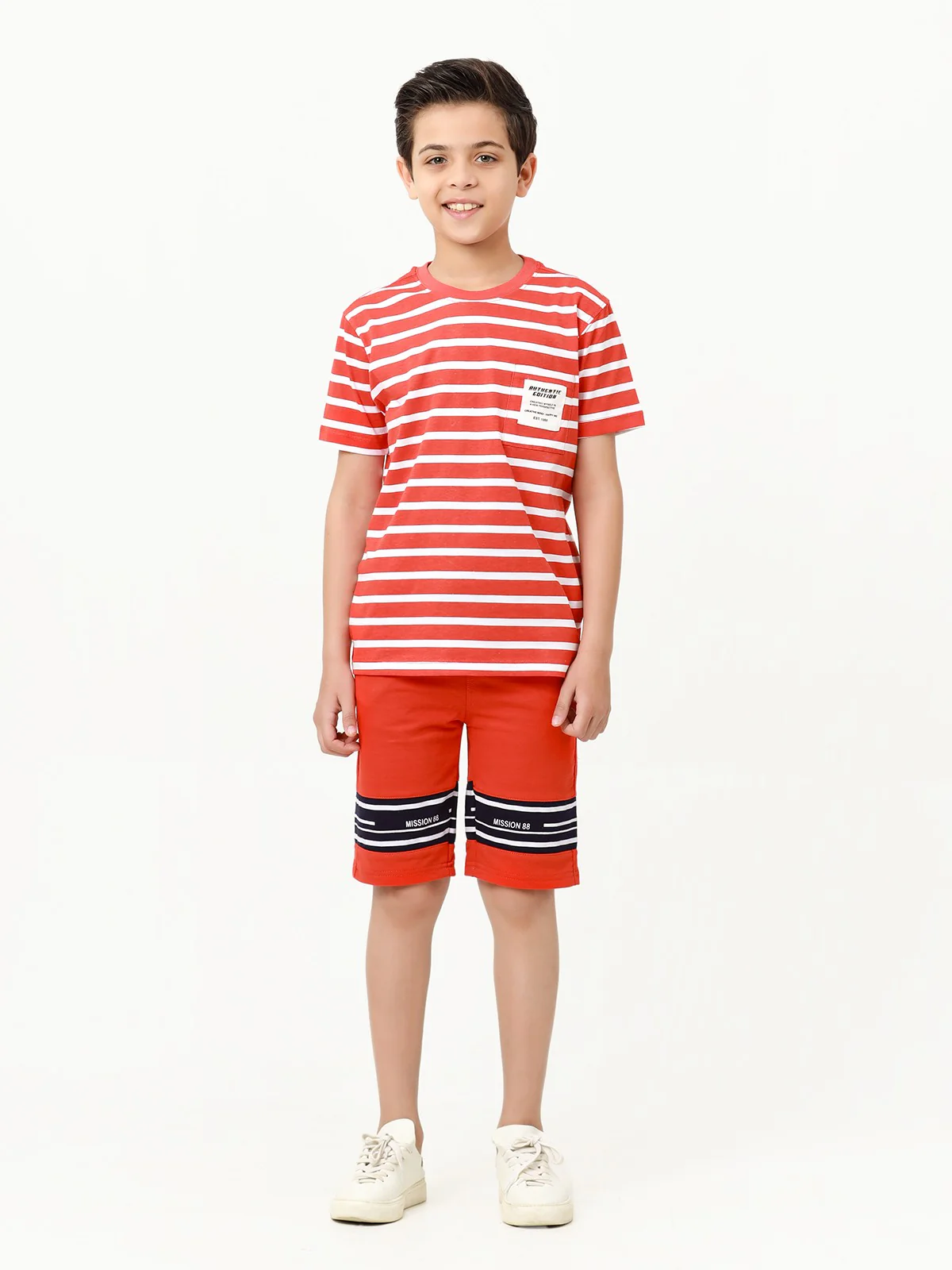 Boy's Red Shorts - EBBSK23-017 - Image 2