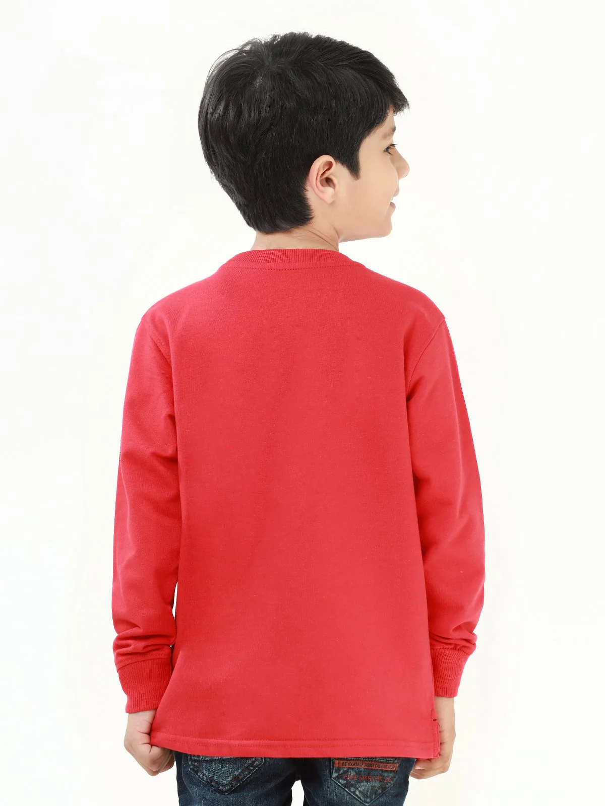 Boy's Red Sweatshirt - EBTSS21-002 - Image 4