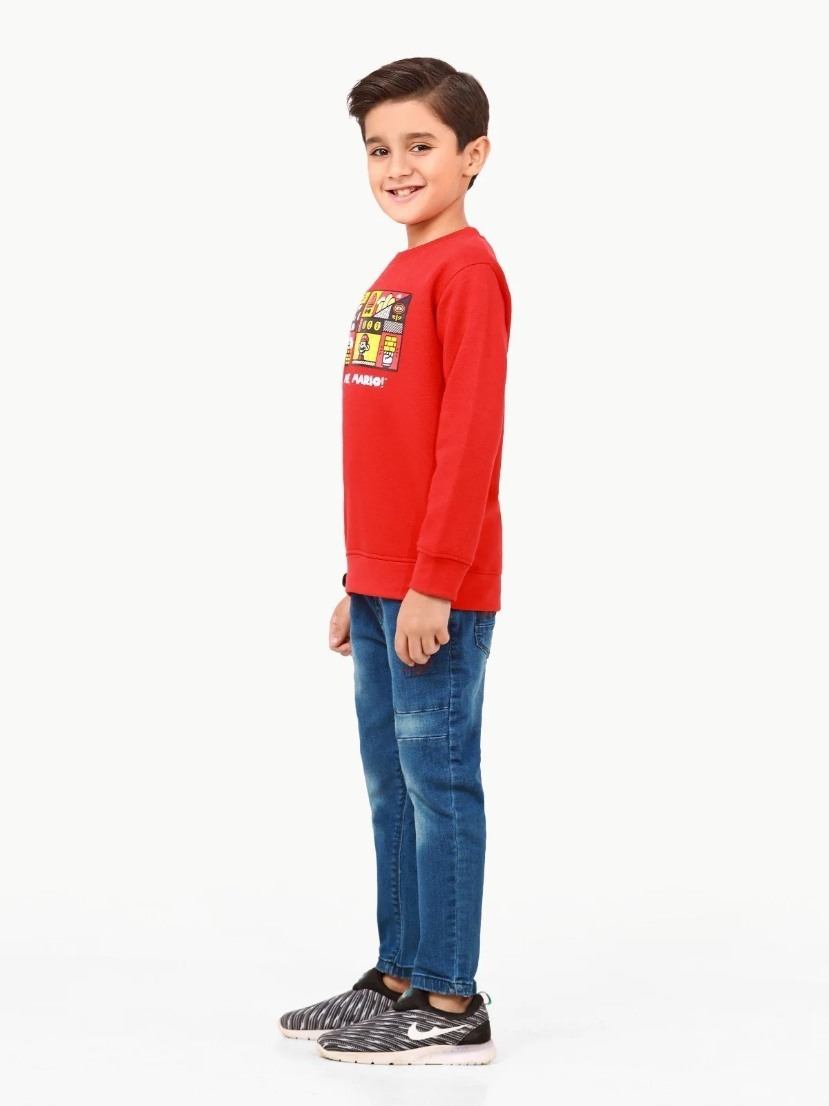 Boy's Red Sweatshirt - EBTSS22-006 - Image 3