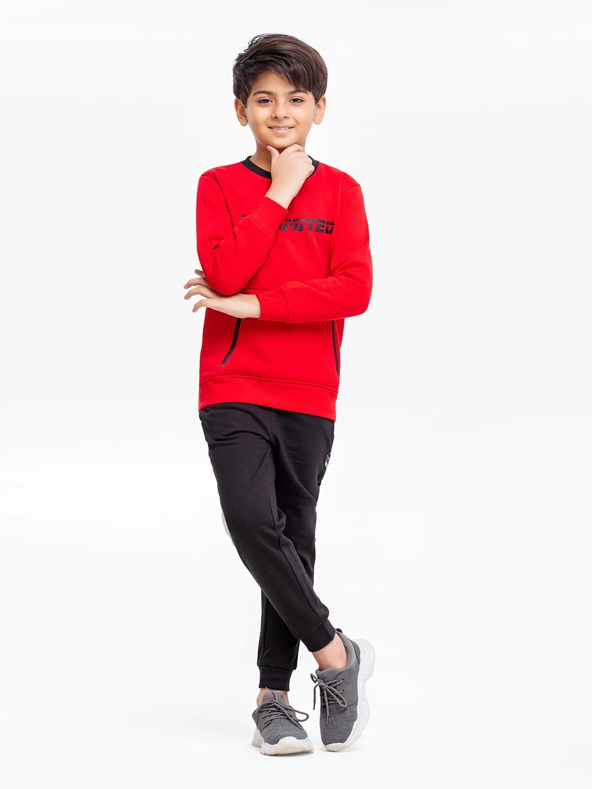 Boy's Red Sweatshirt - EBTSS23-006 - Image 2