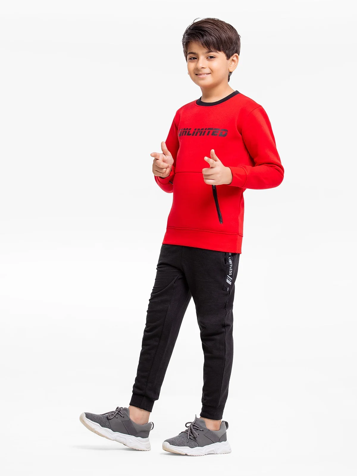 Boy's Red Sweatshirt - EBTSS23-006 - Image 3