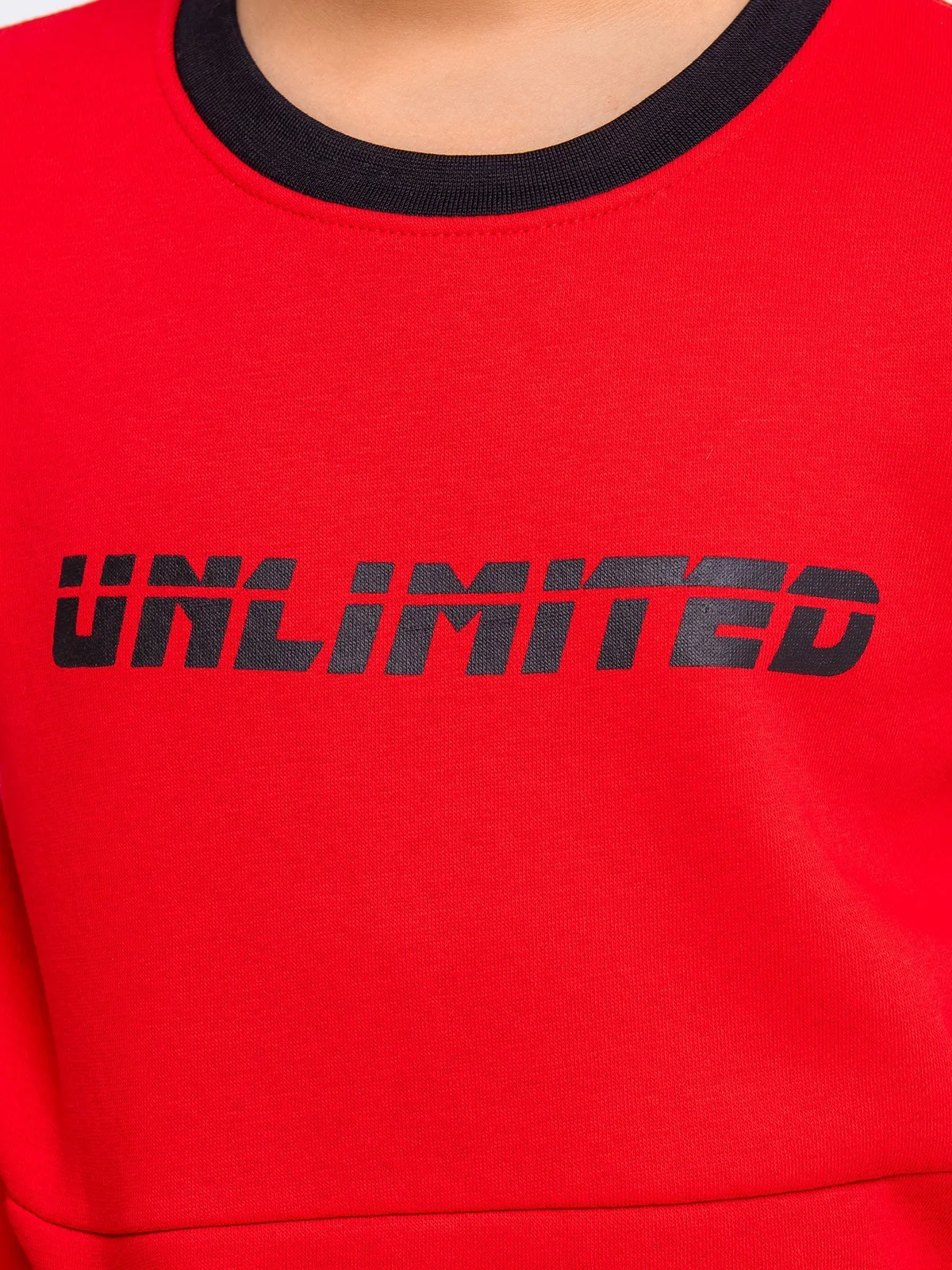 Boy's Red Sweatshirt - EBTSS23-006 - Image 4