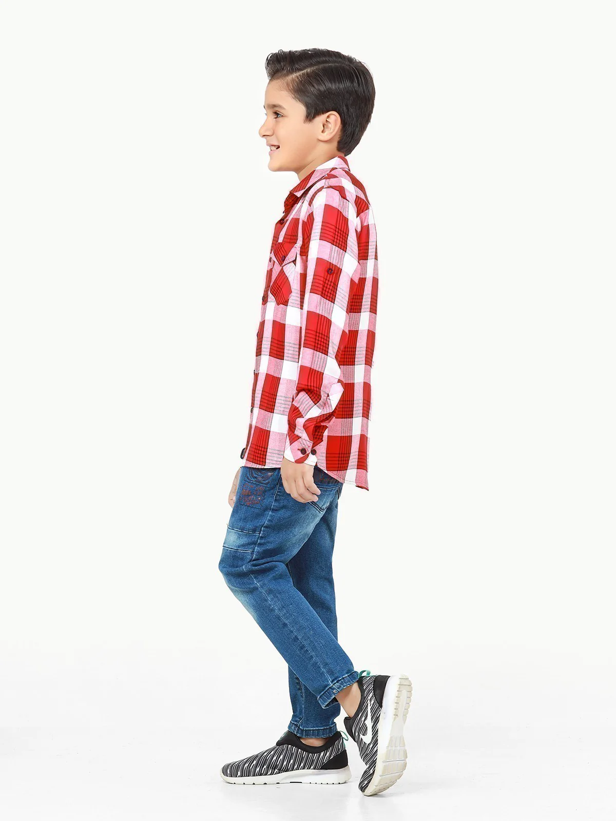 Boy's Red & White Shirt - EBTS22-27430 - Image 3
