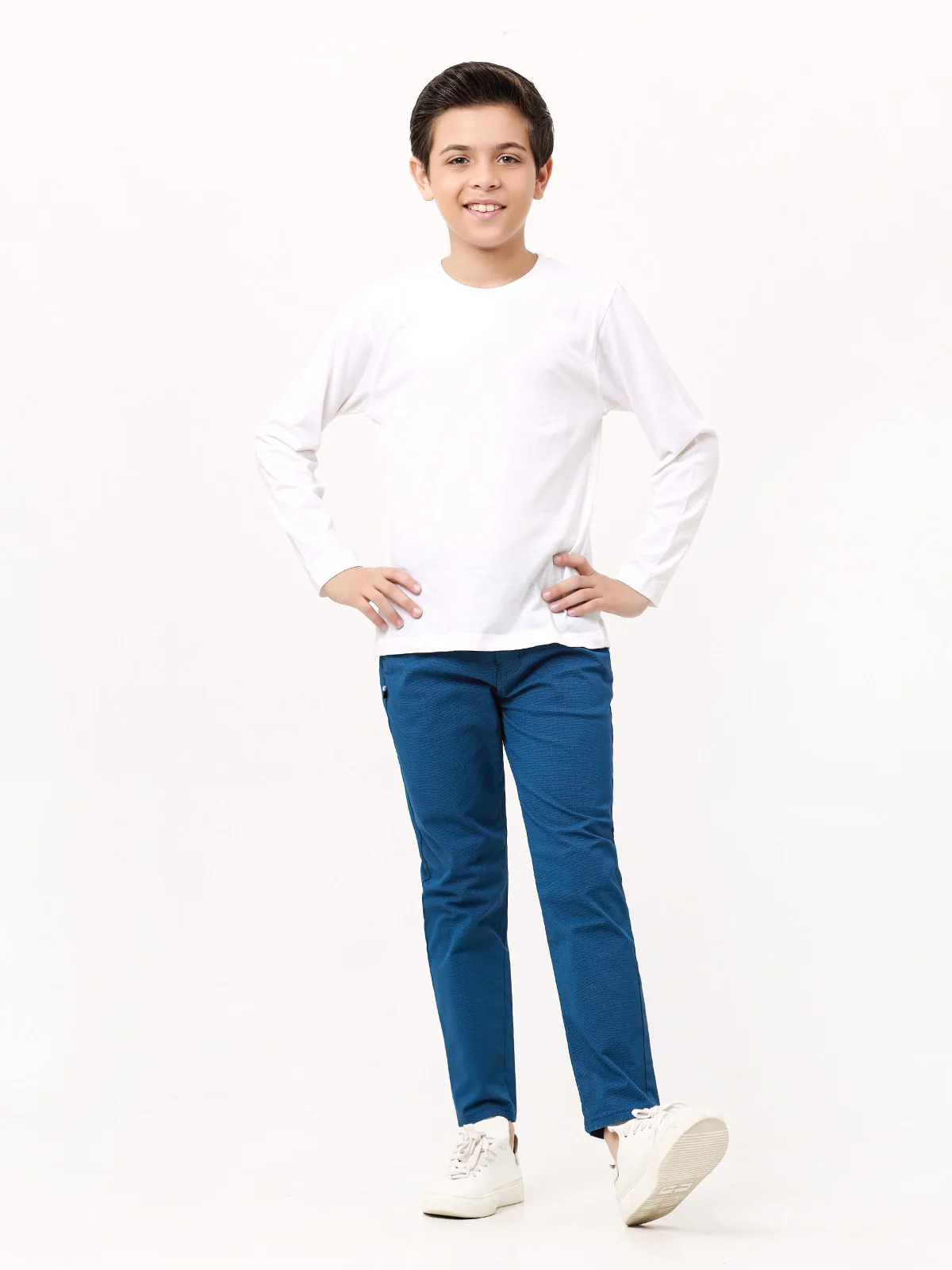 Boy's Royal Blue Chino Pant - EBBCP23-020 - Image 2