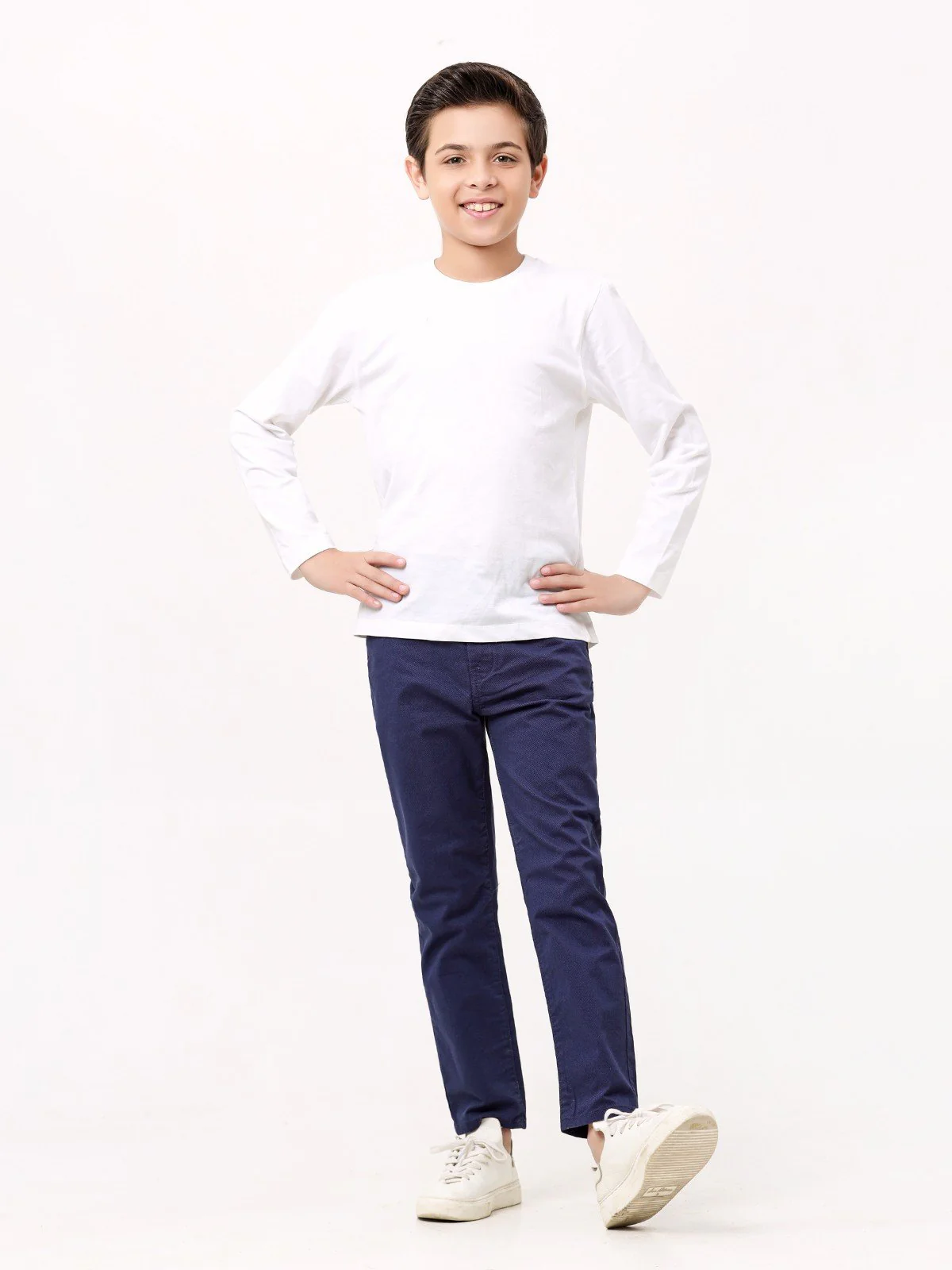 Boy's Royal Blue Chino Pant - EBBCP23-029 - Image 2