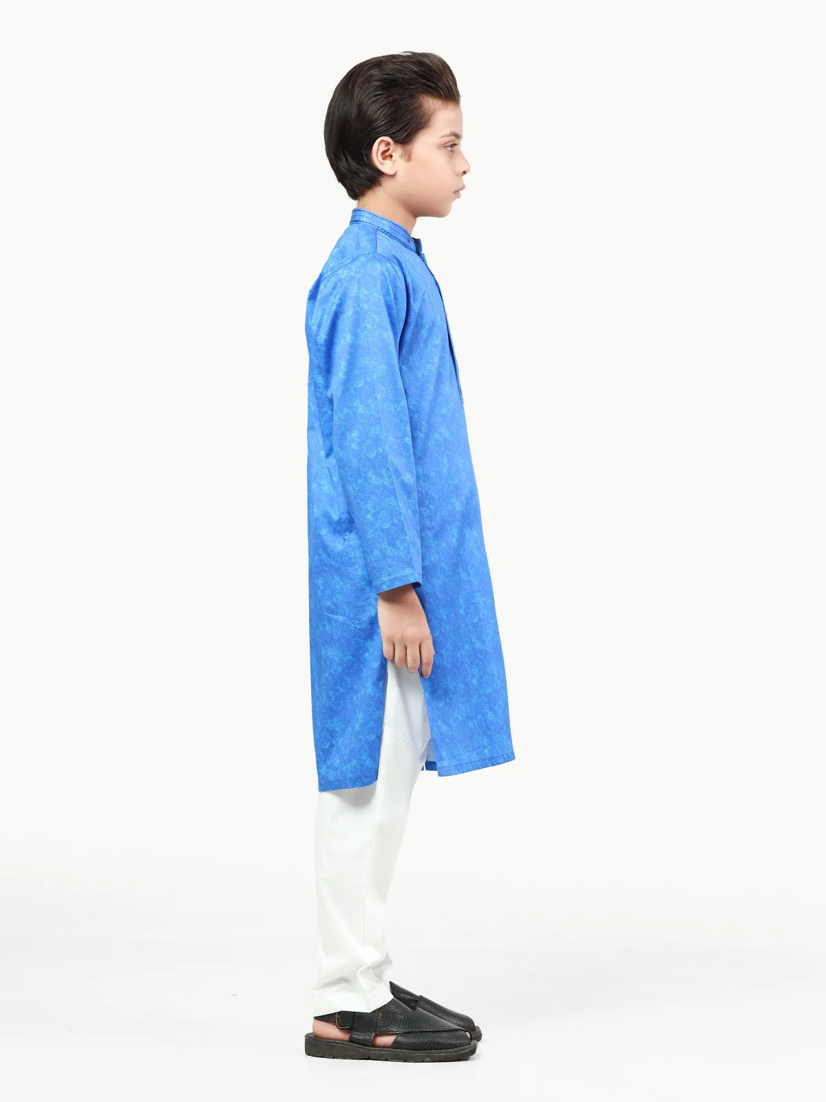 Boy's Royal Blue Kurta - EBTK22-3844 - Image 3