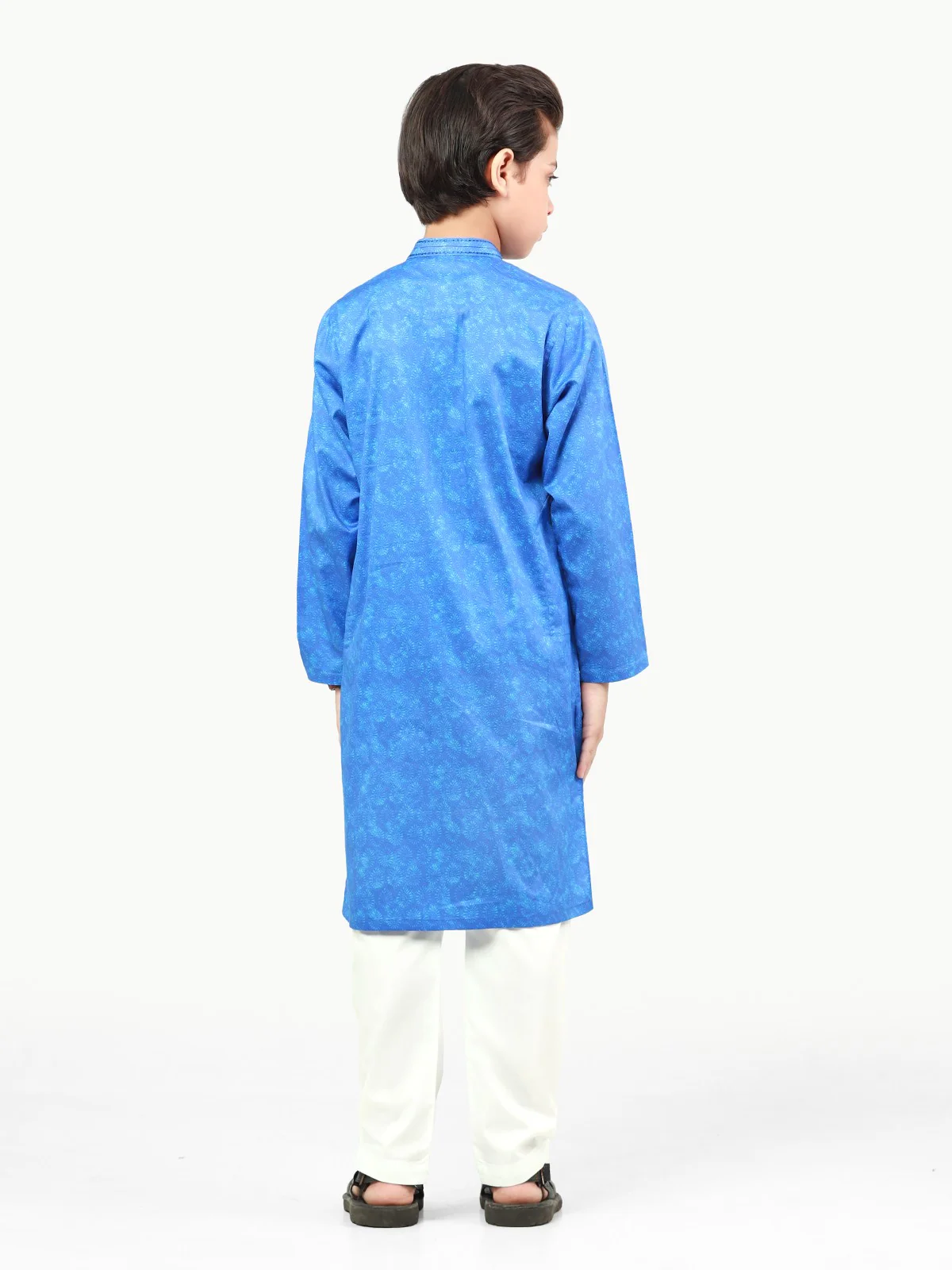 Boy's Royal Blue Kurta - EBTK22-3844 - Image 5