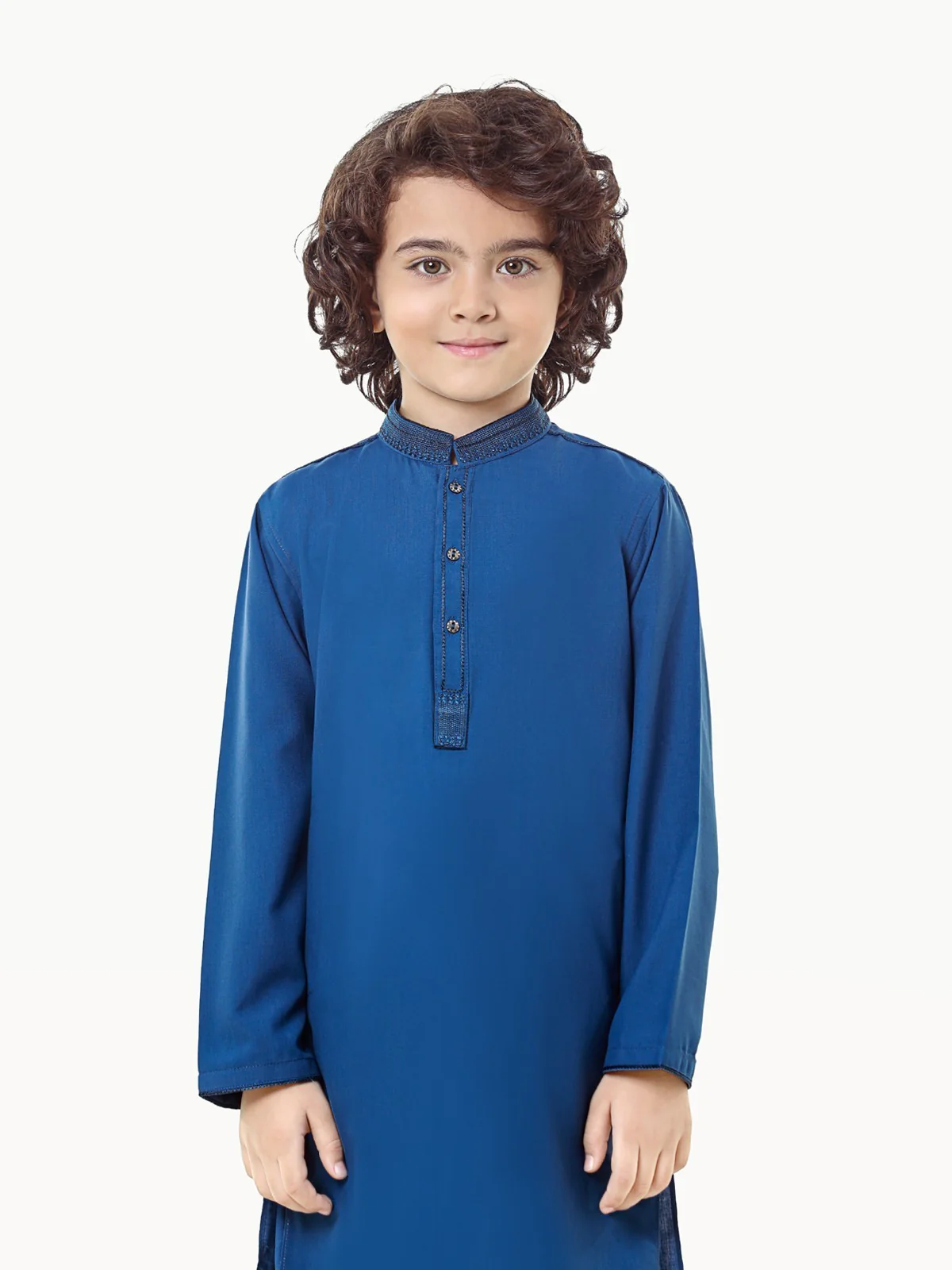 Boy's Royal Blue Kurta Shalwar - EBTKS23-3831 - Image 4