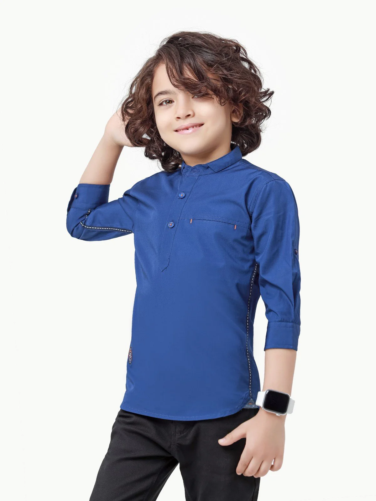 Boy's Royal Blue Shirt - EBTS22-27449 - Image 2