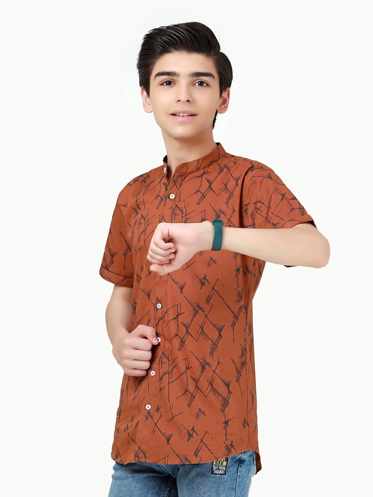 Boy's Rust Shirt - EBTS22-27455 - Image 2
