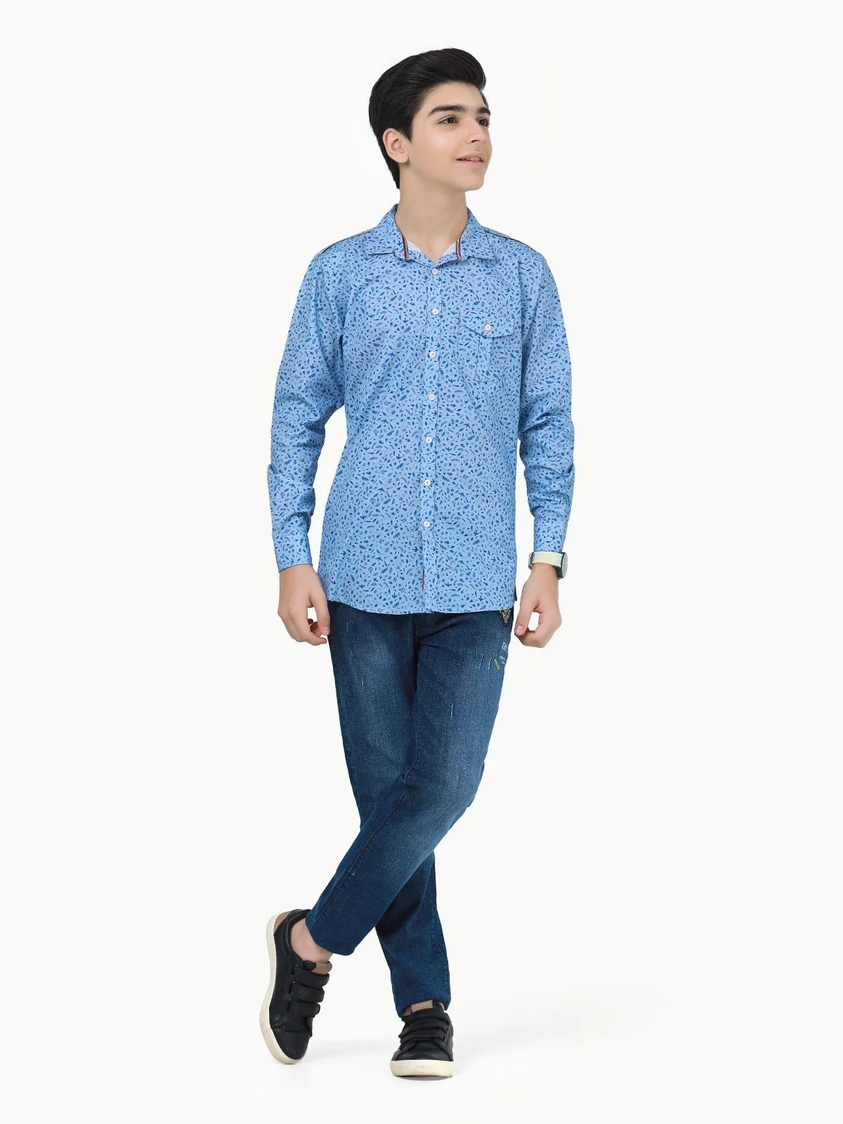 Boy's Sky Blue Shirt - EBTS22-27439