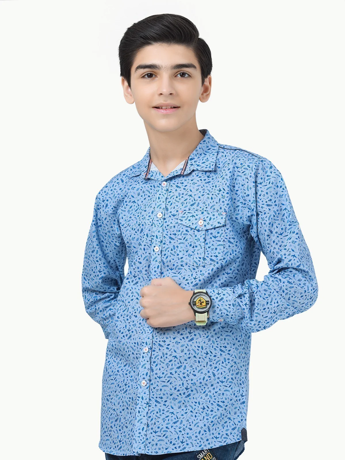 Boy's Sky Blue Shirt - EBTS22-27439 - Image 2