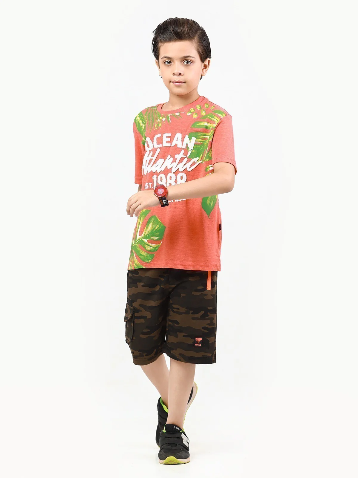 Boy's Soft Lime T-Shirt - EBTTS22-009 - Image 2