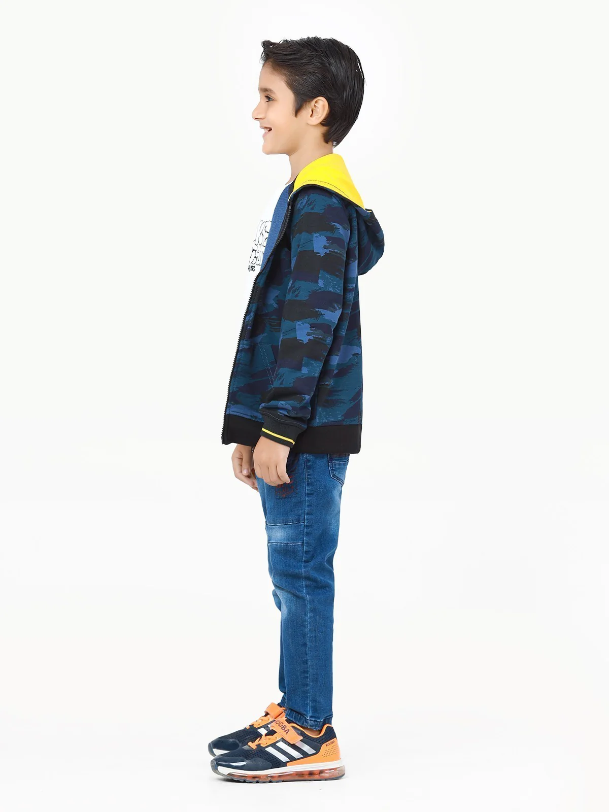 Boy's Teal Blue Hoodie - EBTH22-013 - Image 3