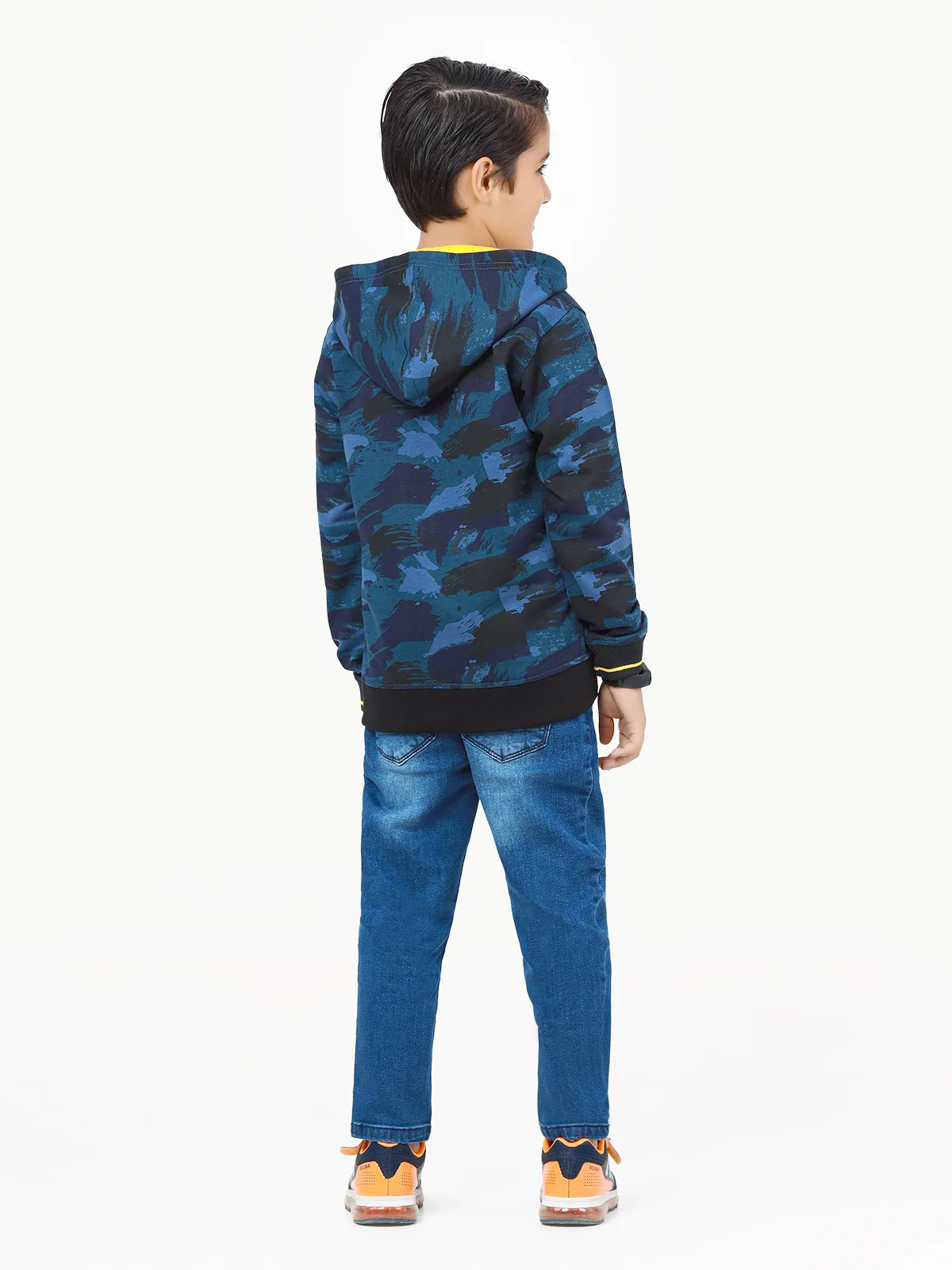 Boy's Teal Blue Hoodie - EBTH22-013 - Image 6