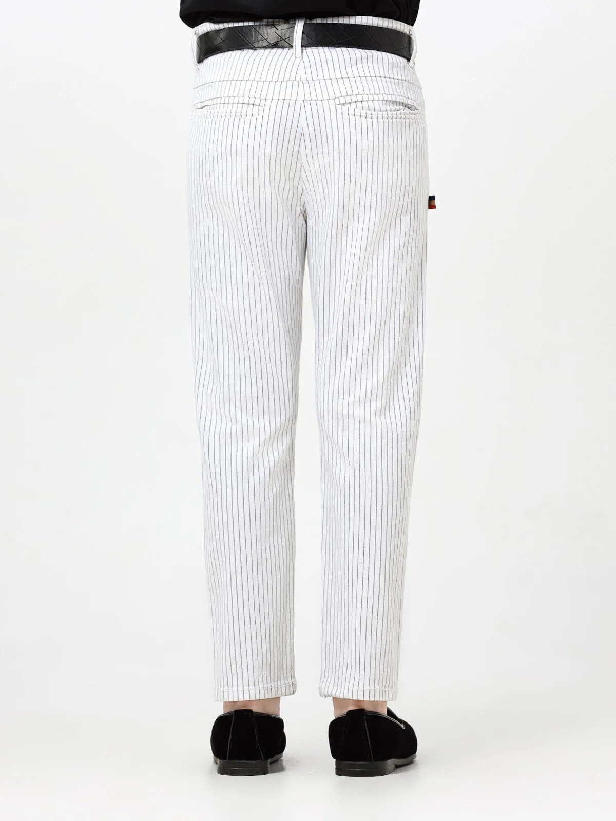 Boy's White & Black Chino Pant - EBBCP23-018 - Image 6