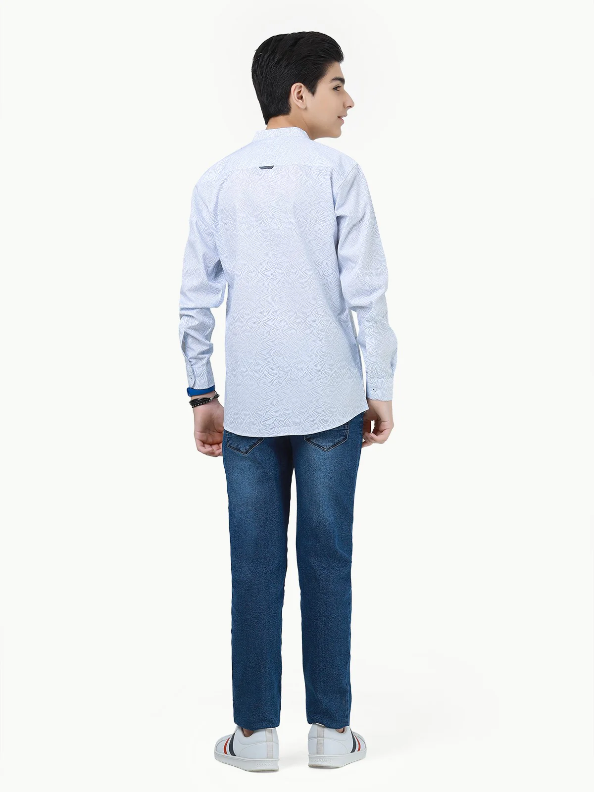 Boy's White & Blue Shirt - EBTS23-27436 - Image 6