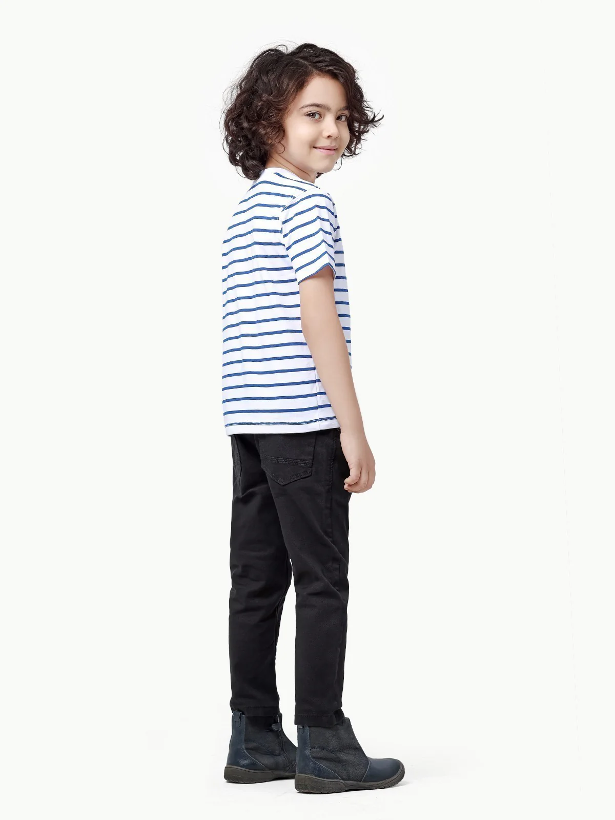 Boy's White & Blue T-Shirt - EBTTS23-017 - Image 6