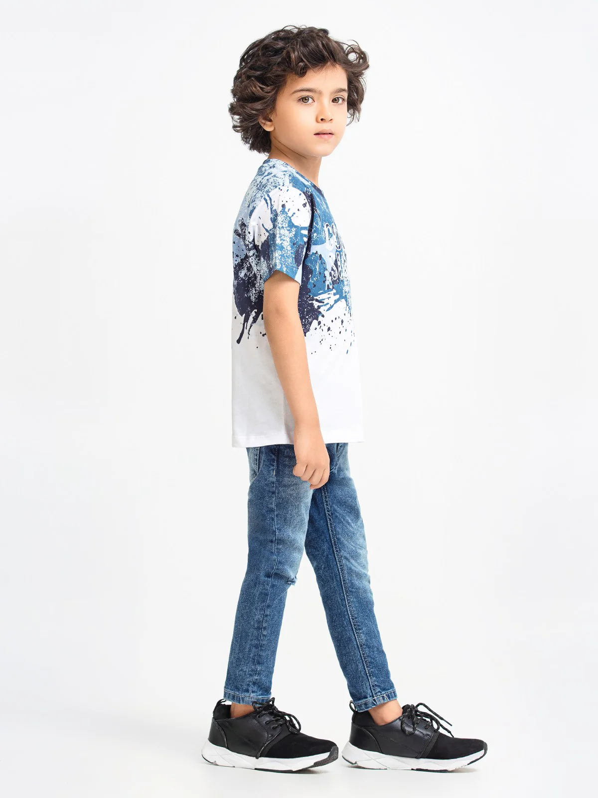 Boy's White & Blue T-Shirt - EBTTS23-028 - Image 3
