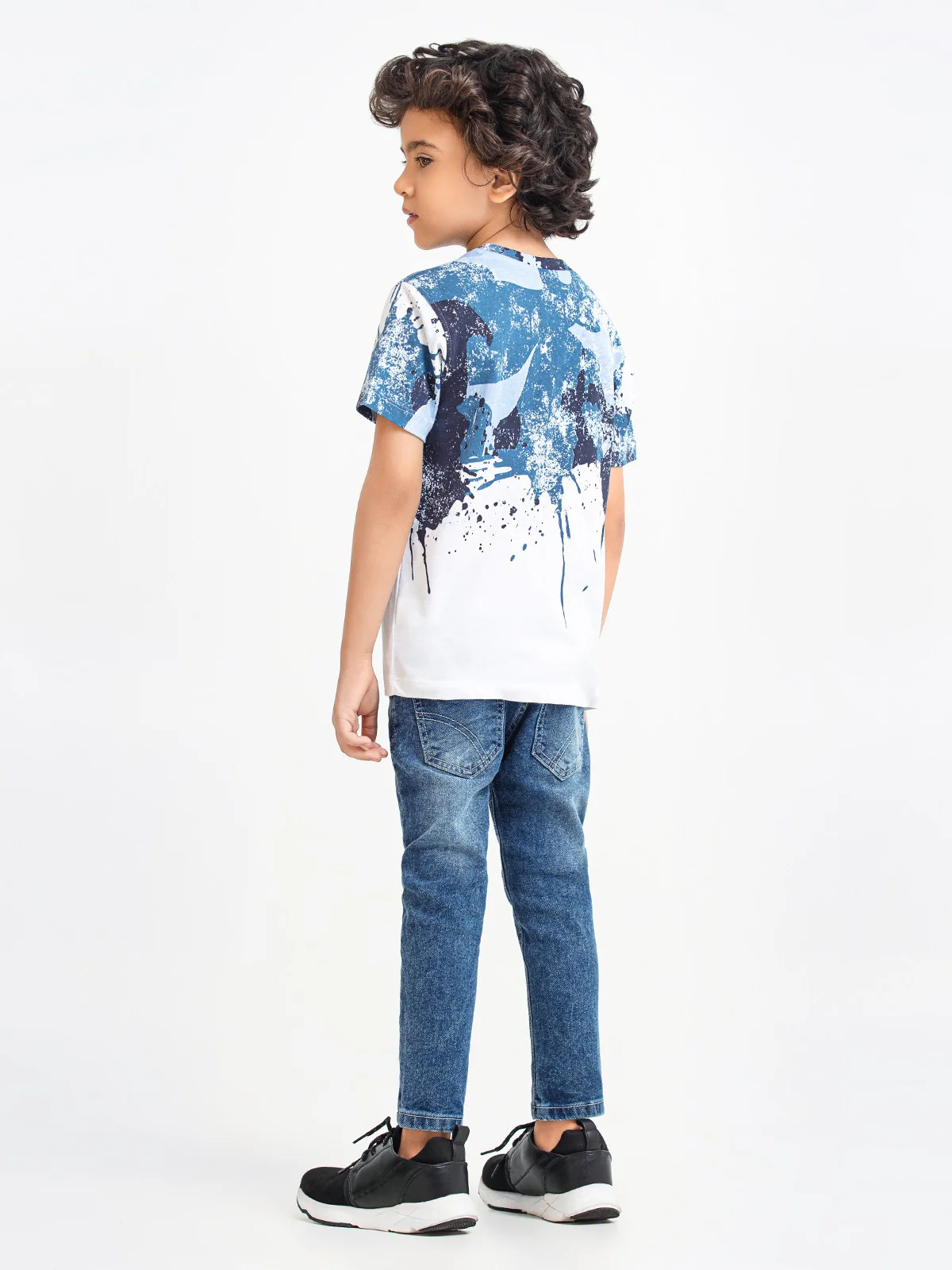 Boy's White & Blue T-Shirt - EBTTS23-028 - Image 6