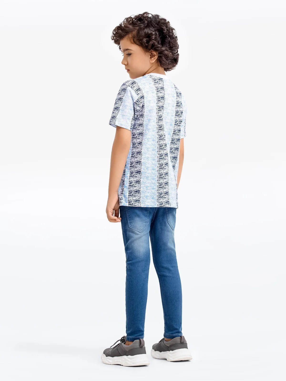 Boy's White & Blue T-Shirt - EBTTS23-043 - Image 6