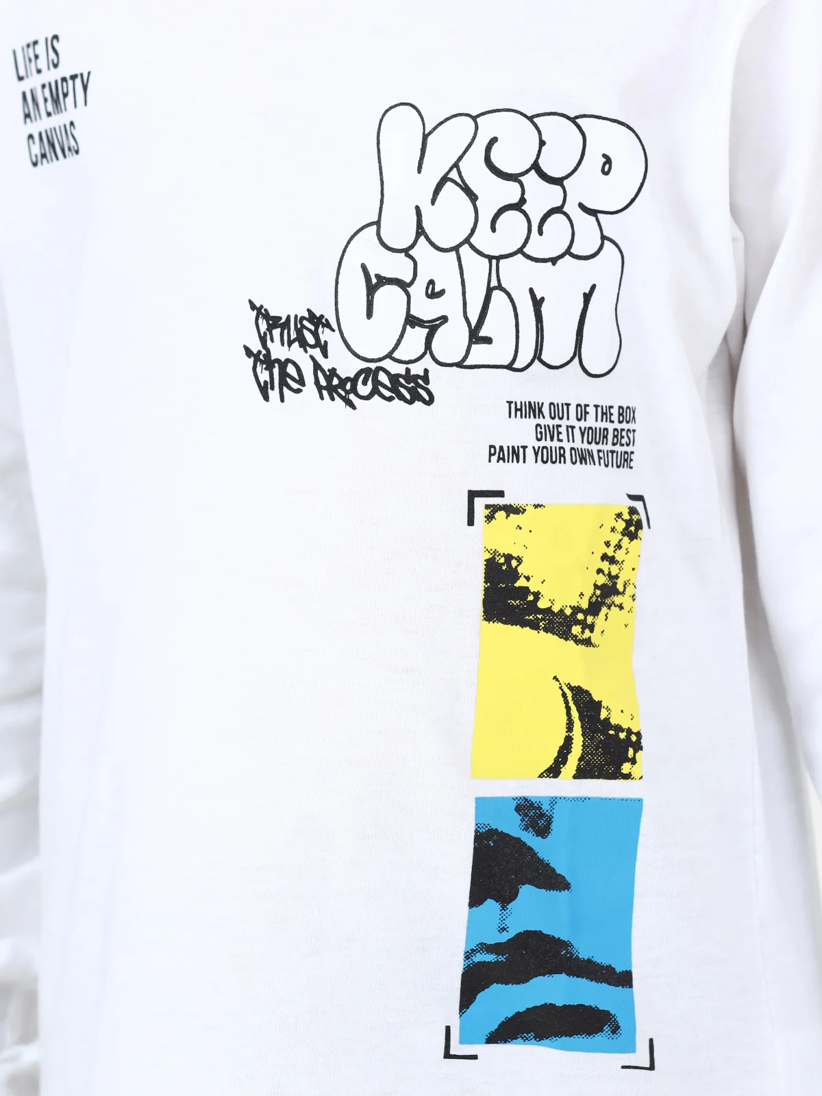 Boy's White Full Sleeve T-Shirt - EBTGF22-019 - Image 4