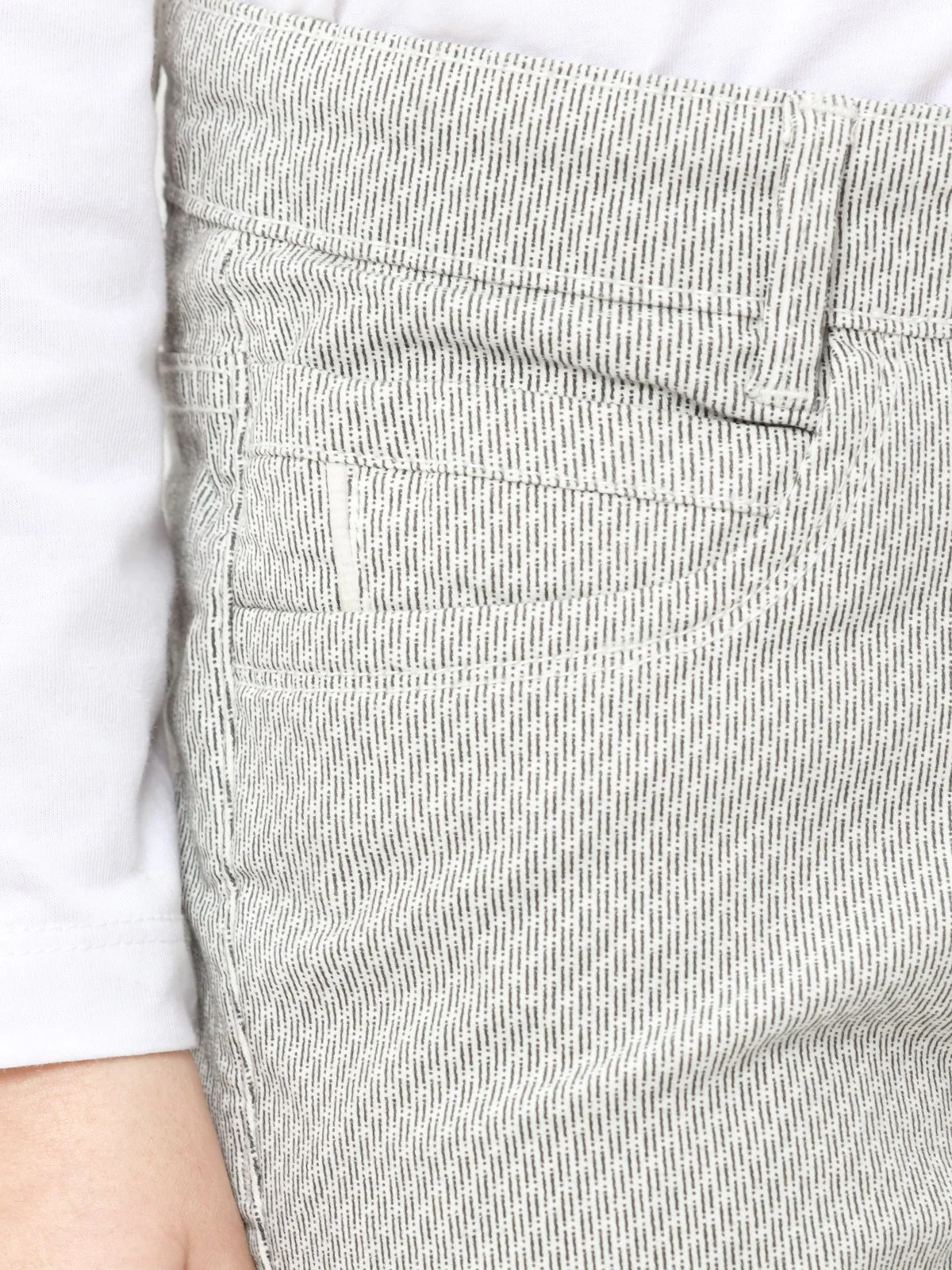 Boy's White & Grey Chino Pant - EBBCP23-028 - Image 5