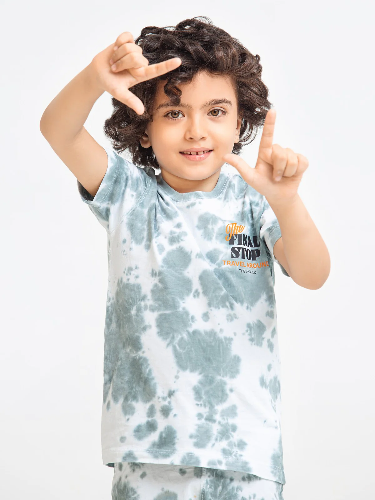 Boy's White & Grey Co-Ord Sets - EBTCS23-007 - Image 2
