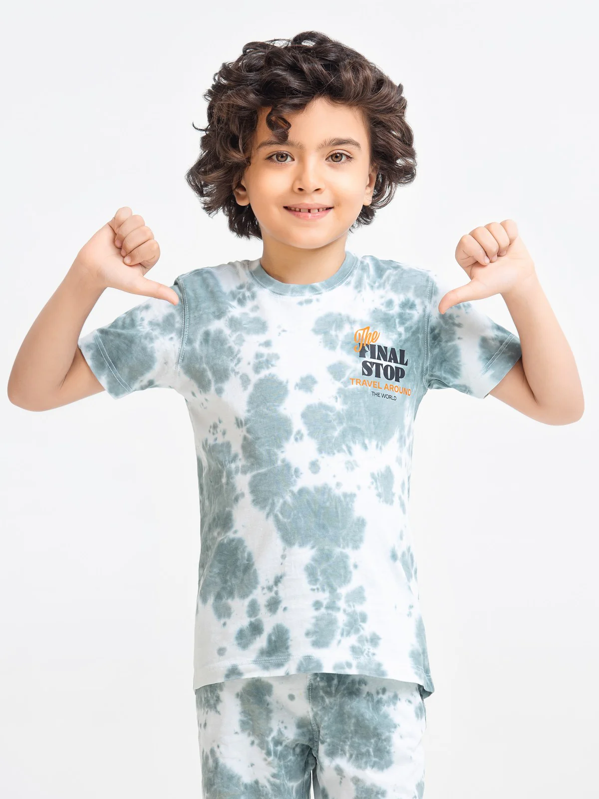 Boy's White & Grey Co-Ord Sets - EBTCS23-007 - Image 3