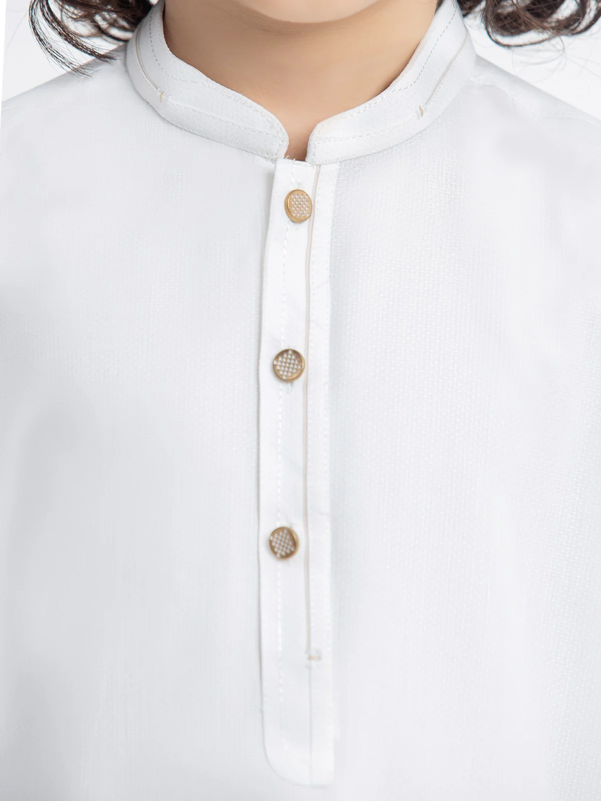 Boy's White Kurta Shalwar - EBTKS23-3870 - Image 5