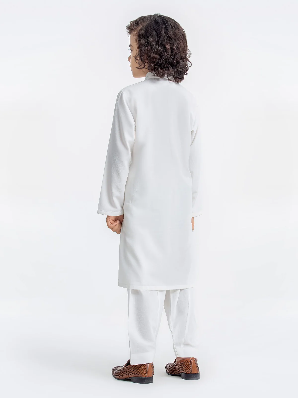 Boy's White Kurta Shalwar - EBTKS23-3870 - Image 6