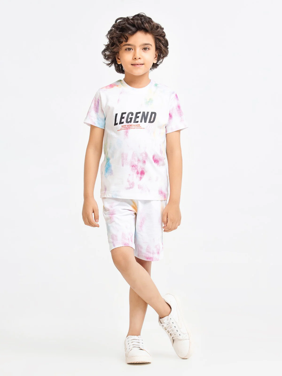 Boy's White Multi Co-Ord Sets - EBTCS23-009