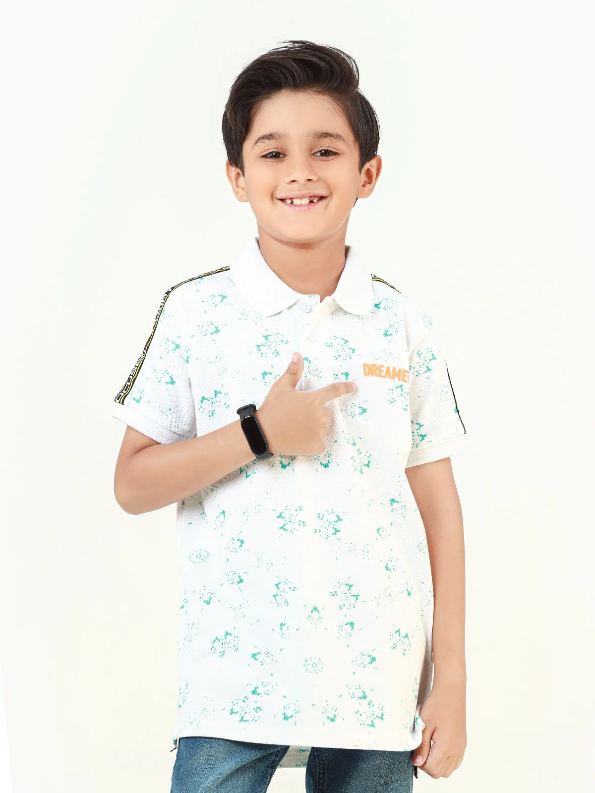 Boy's White Polo Shirt - EBTPS22-008