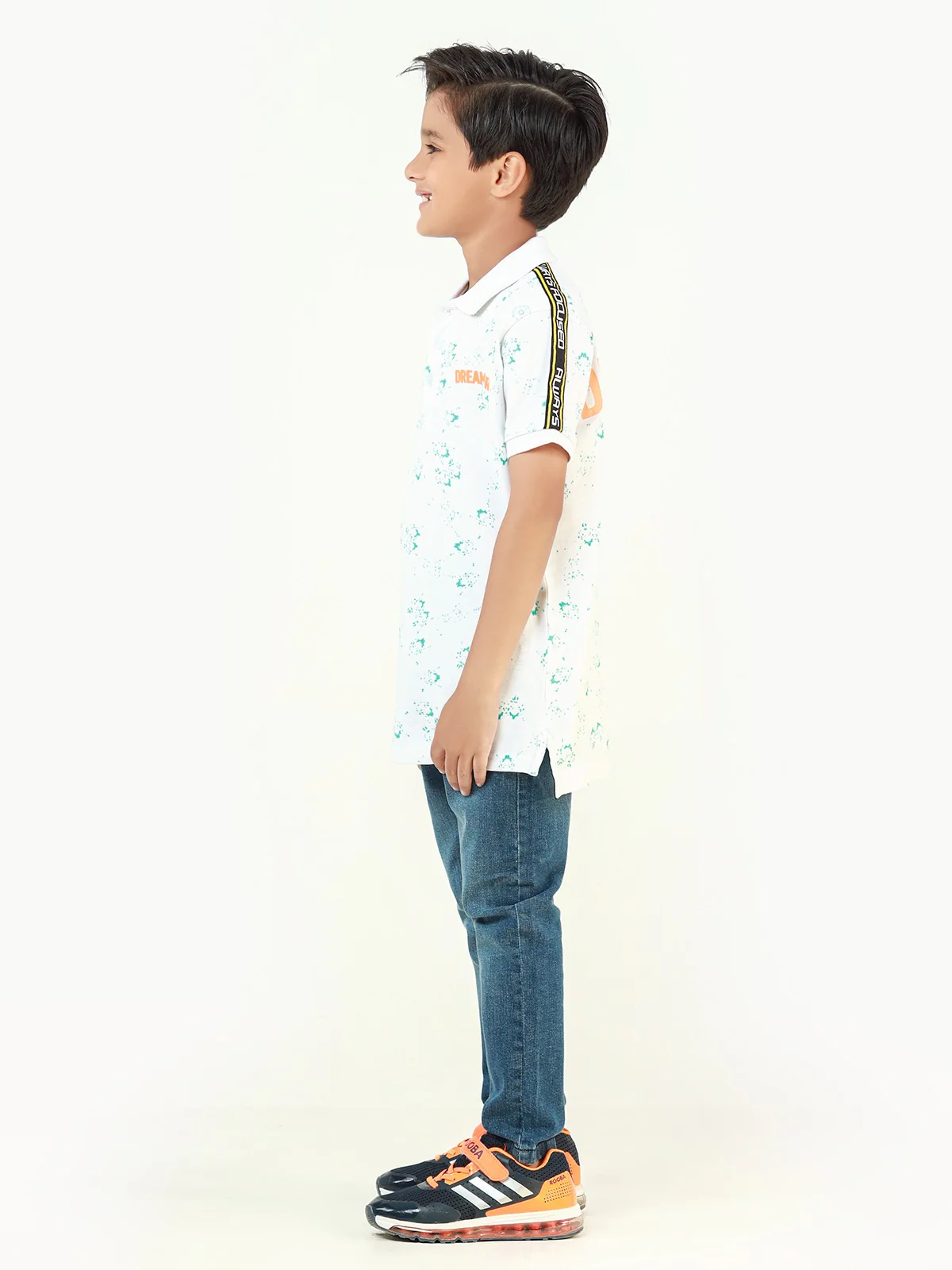 Boy's White Polo Shirt - EBTPS22-008 - Image 2