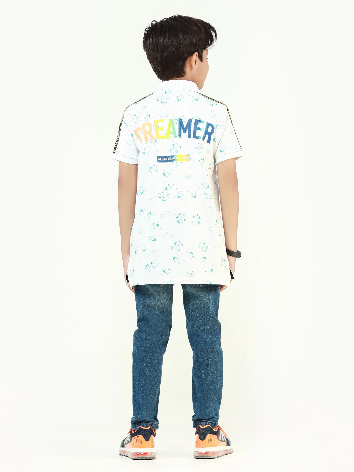Boy's White Polo Shirt - EBTPS22-008 - Image 6