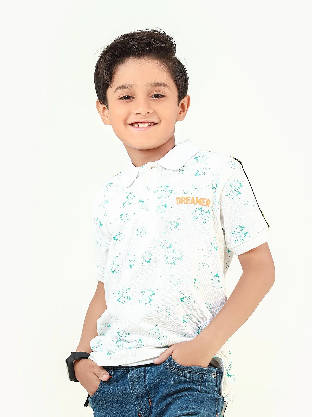 Boy's White Polo Shirt - EBTPS22-008 - Image 7