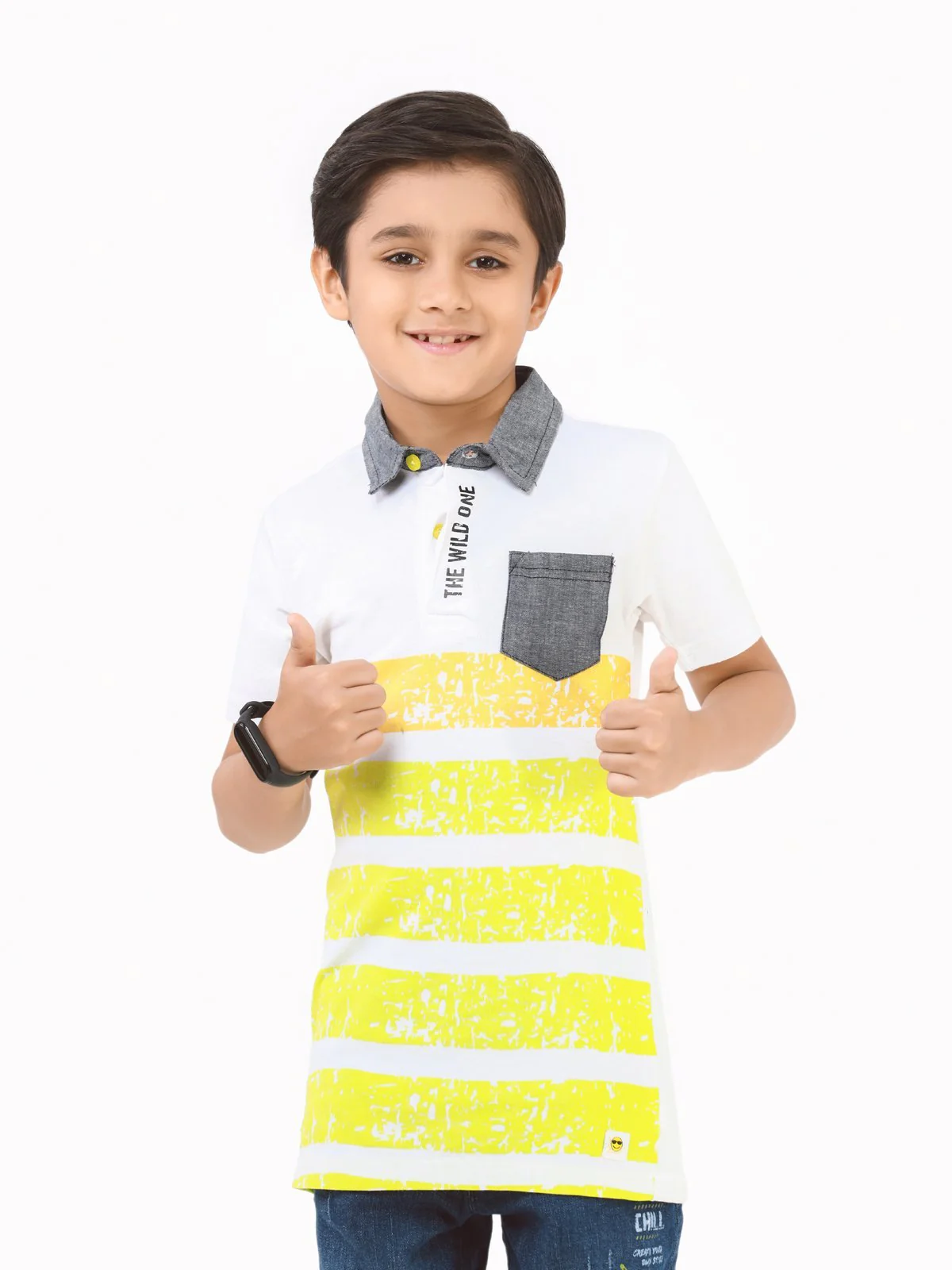 Boy's White Polo Shirt - EBTPS22-013