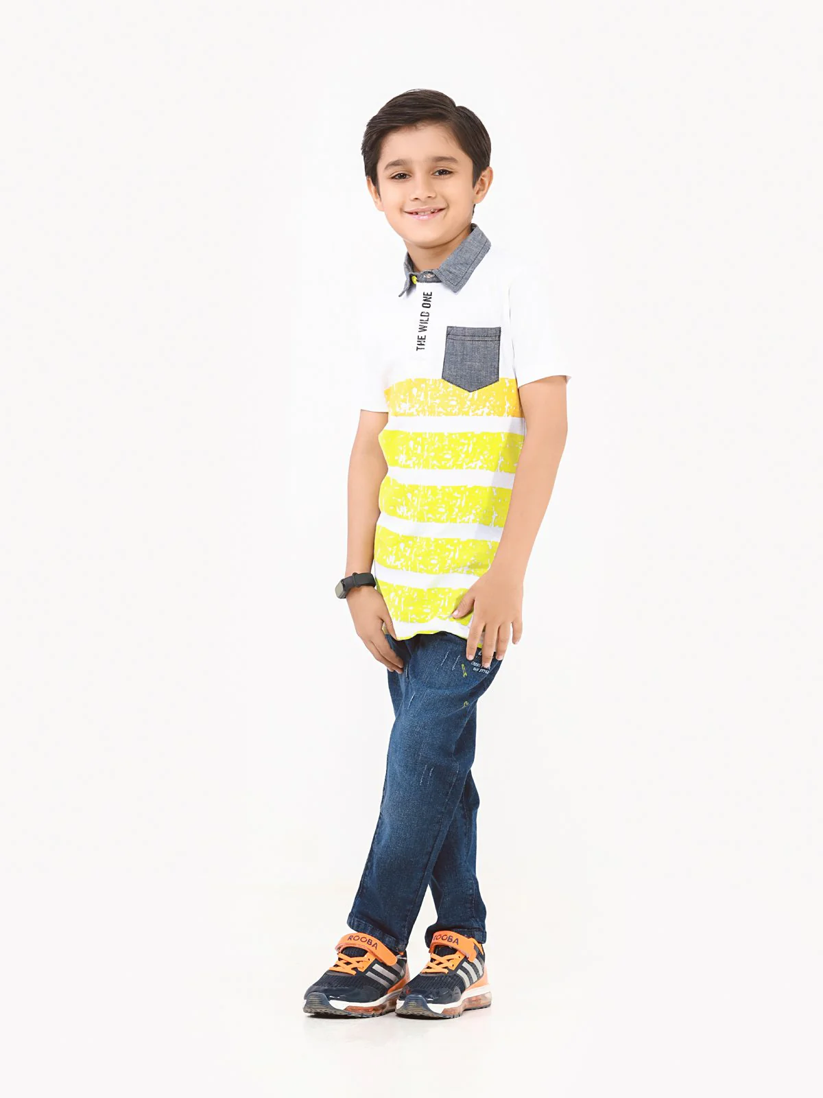 Boy's White Polo Shirt - EBTPS22-013 - Image 4