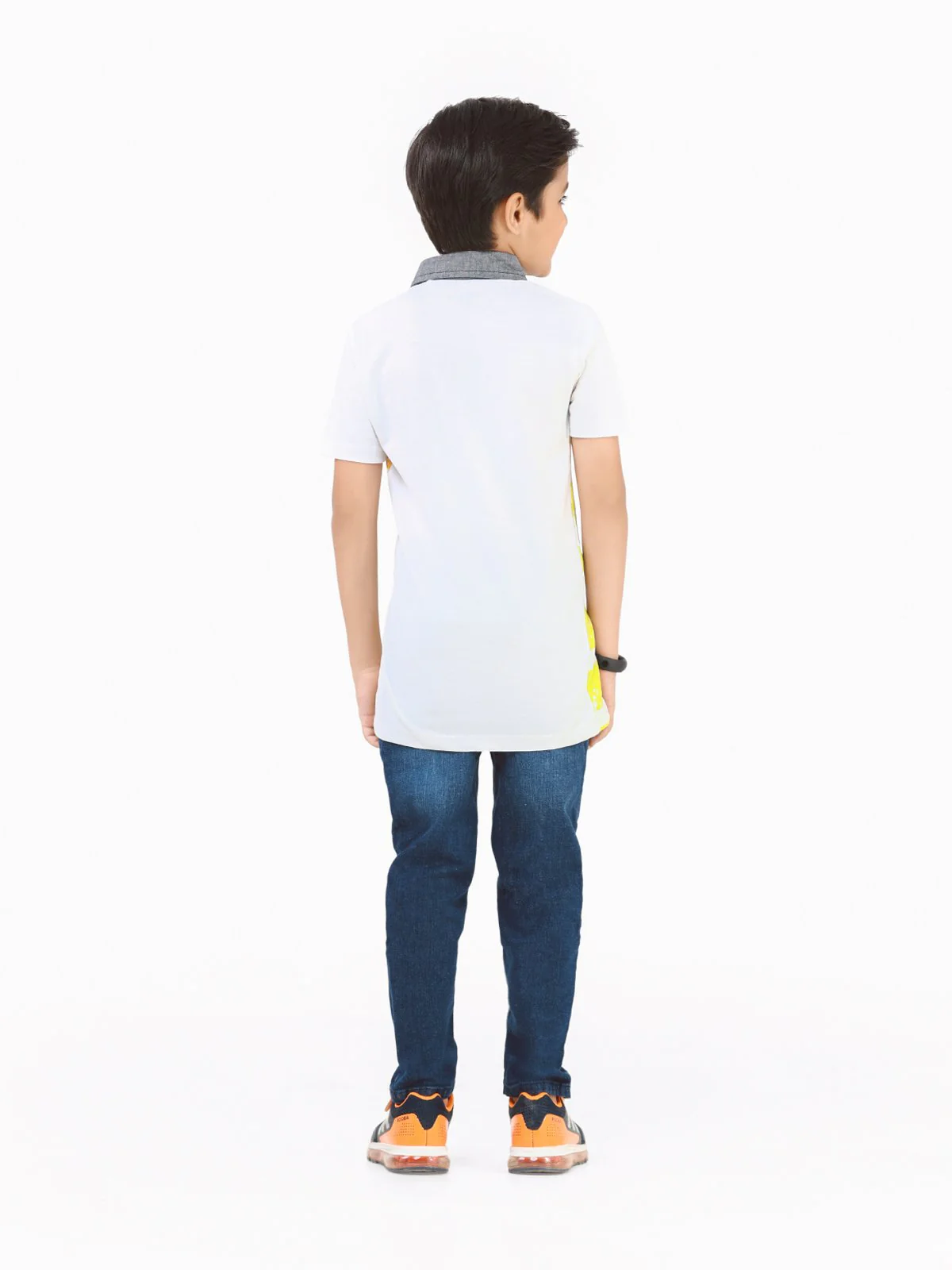 Boy's White Polo Shirt - EBTPS22-013 - Image 5