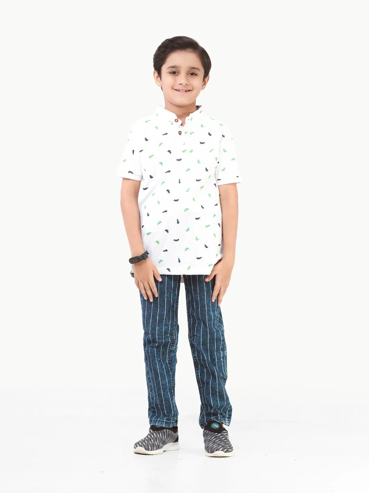 Boy's White Polo Shirt - EBTPS22-016 - Image 2