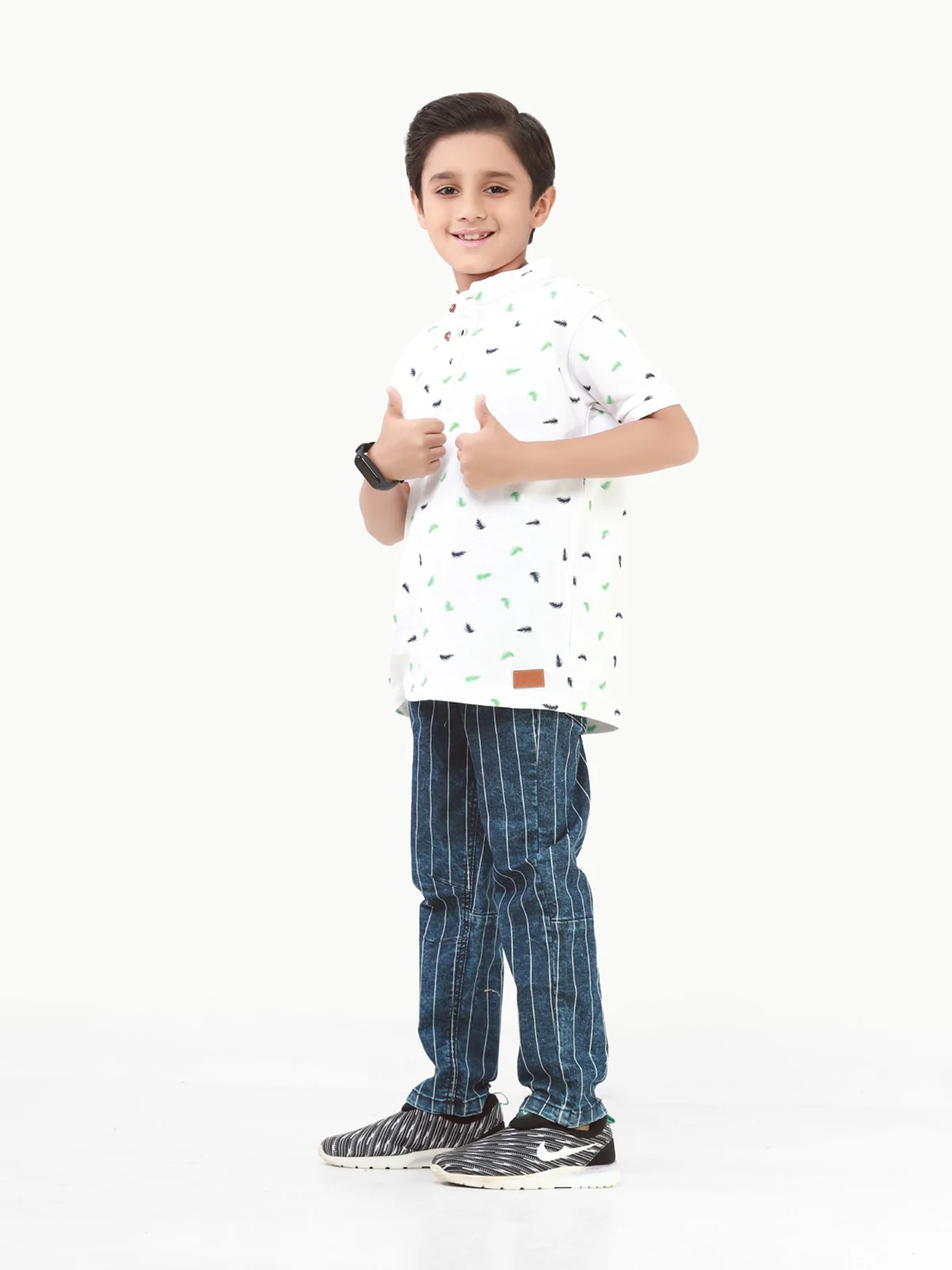 Boy's White Polo Shirt - EBTPS22-016 - Image 4