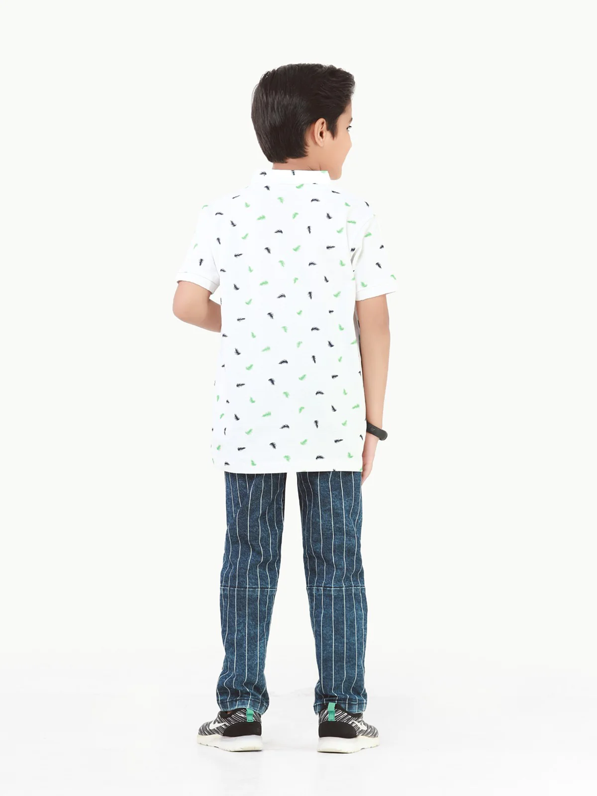 Boy's White Polo Shirt - EBTPS22-016 - Image 5