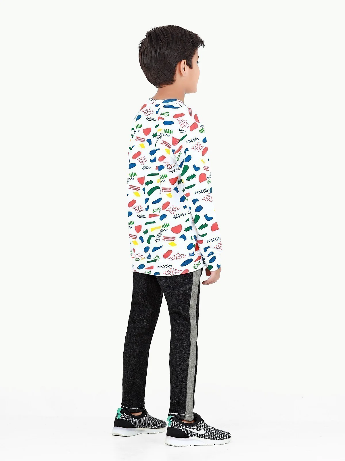 Boy's White Sweatshirt - EBTSS22-010 - Image 6
