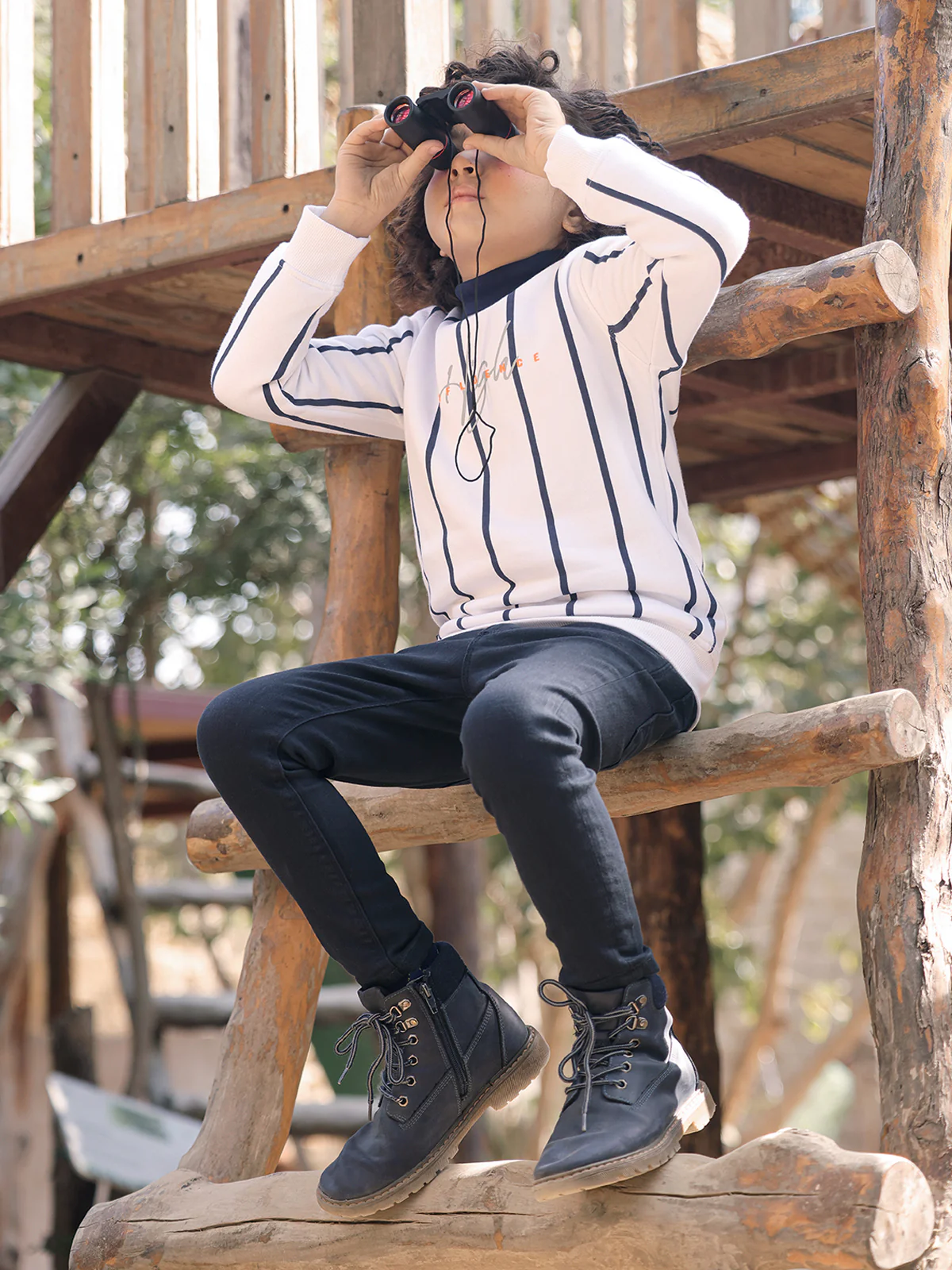 Boy's White Sweatshirt - EBTSS23-018 - Image 5