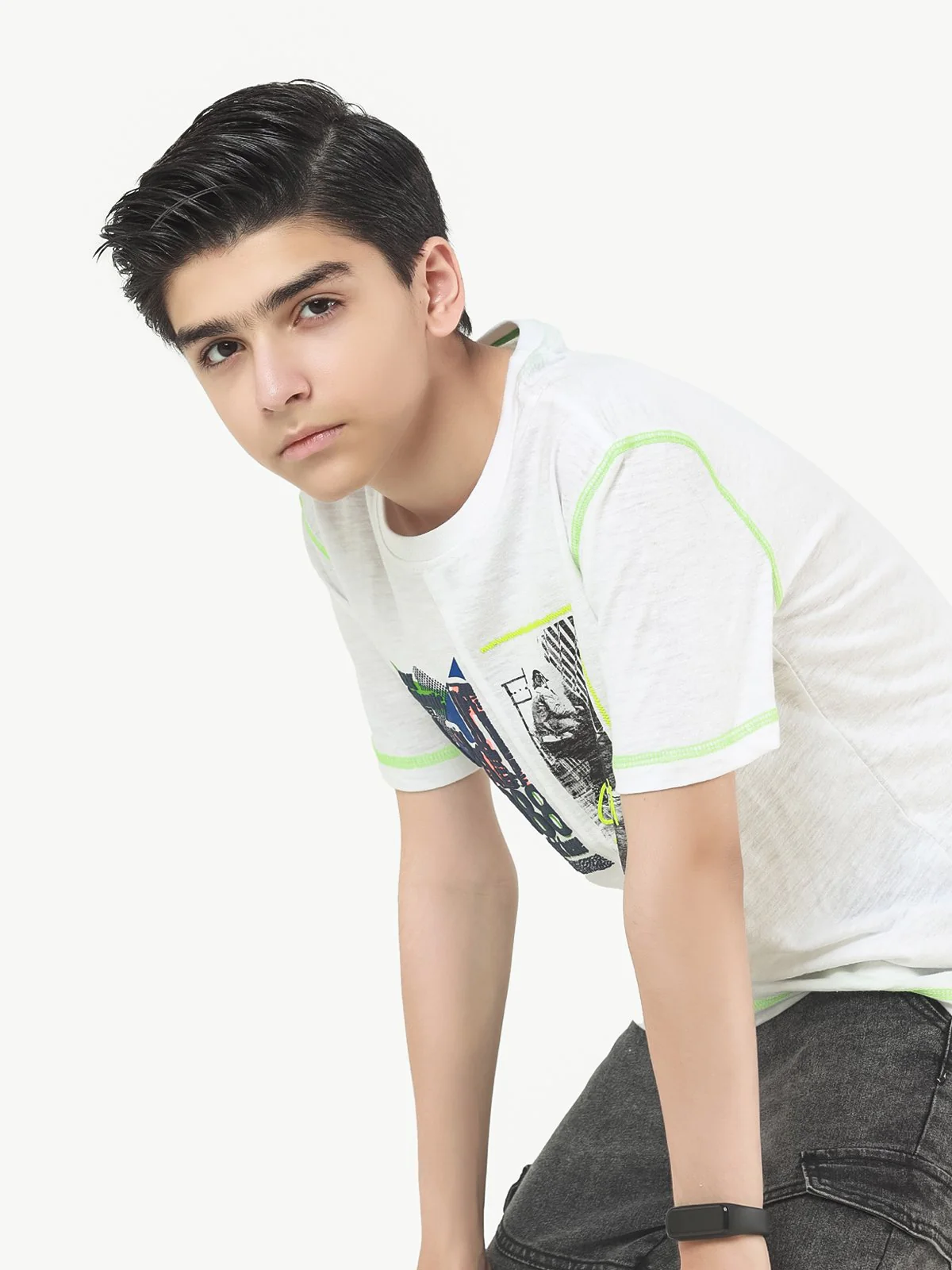 Boy's White T-Shirt - EBTTS22-001 - Image 3