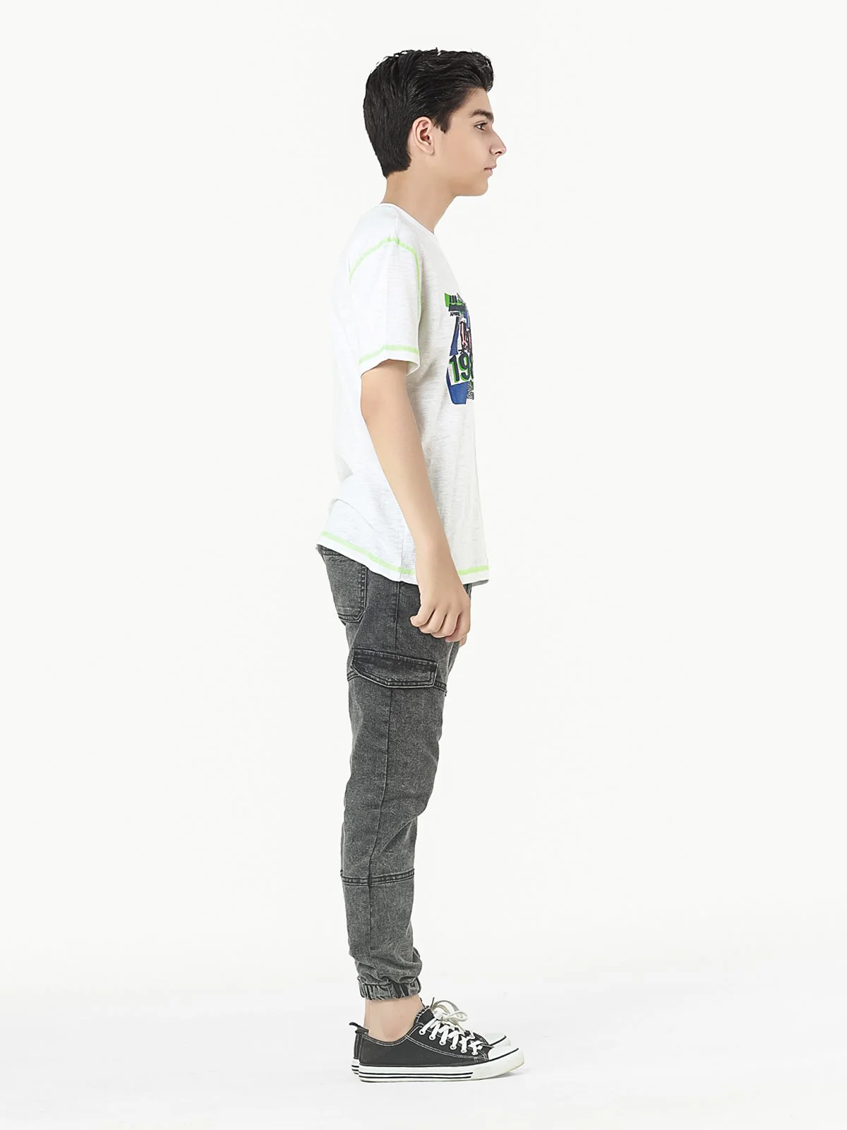 Boy's White T-Shirt - EBTTS22-001 - Image 4