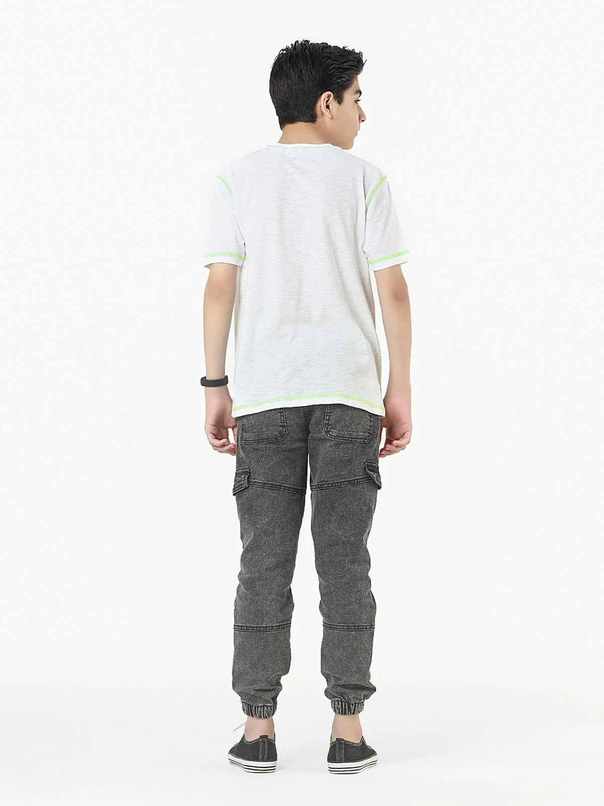 Boy's White T-Shirt - EBTTS22-001 - Image 6